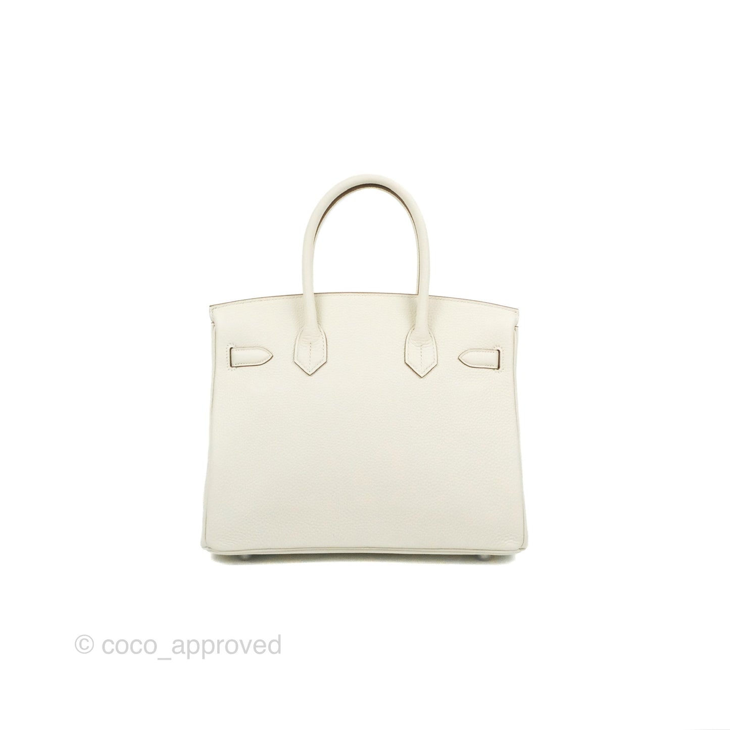 Hermès Retourne Birkin 30 Mushroom Togo Palladium Hardware