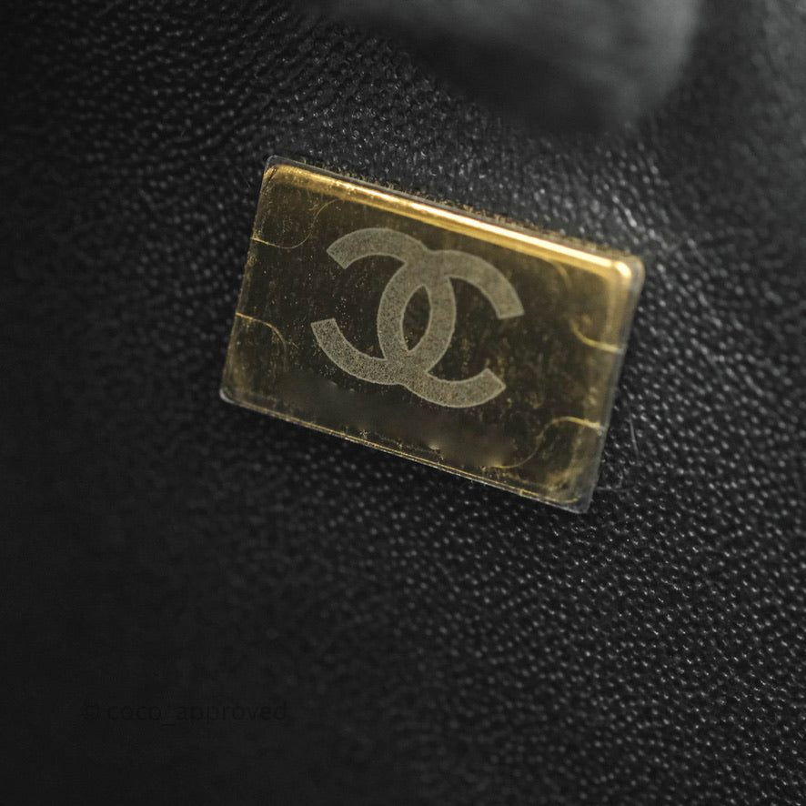 Chanel Quilted Mini Rectangular Flap Black White Lambskin Gold Hardware