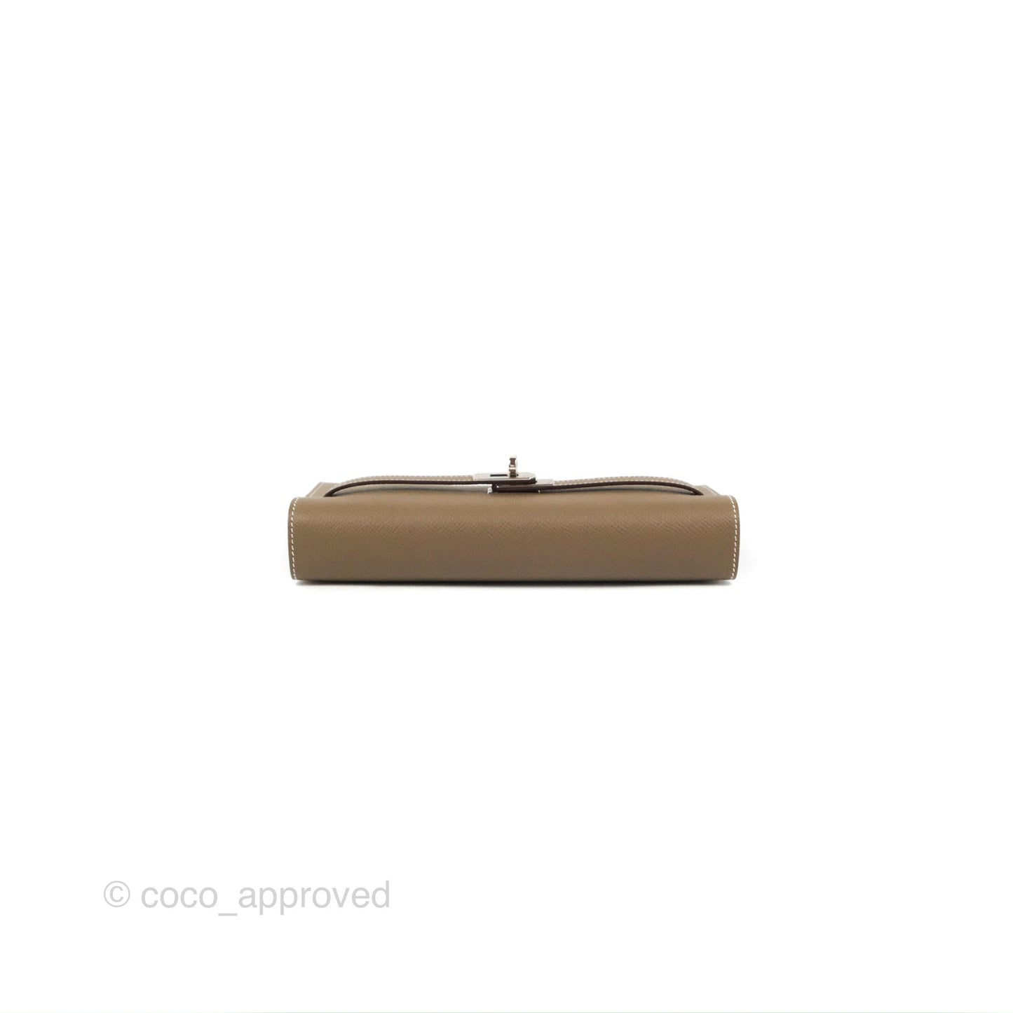 Hermès Kelly To Go Wallet Etoupe Epsom Palladium Hardware