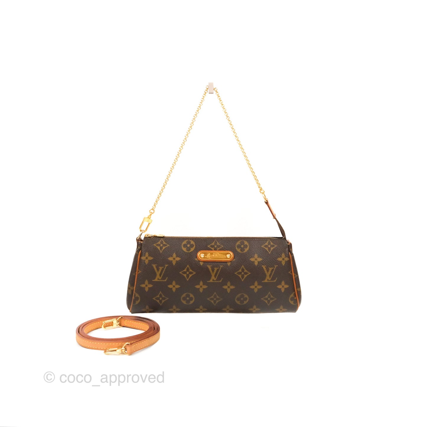 Louis Vuitton Eva Shoulder Bag Monogram Coated Canvas