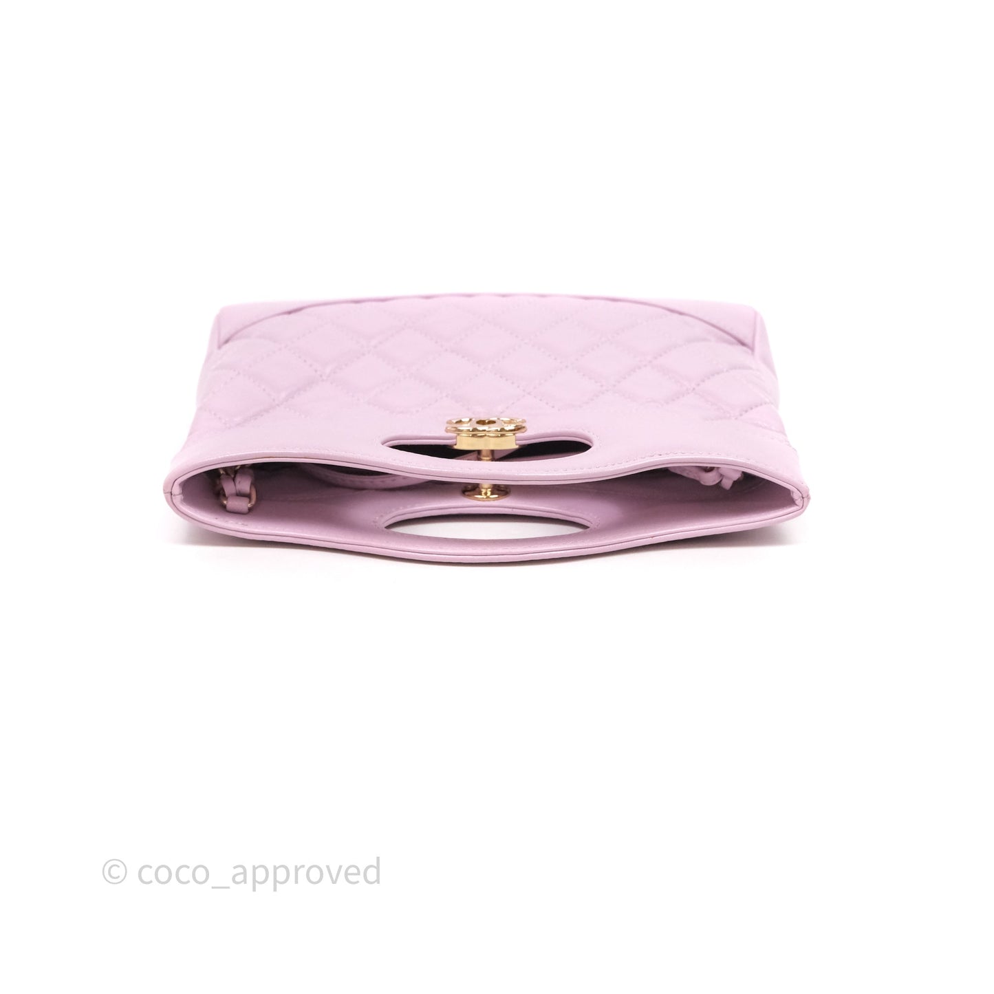 Chanel 31 Mini Lilac Shiny Lambskin Gold Hardware