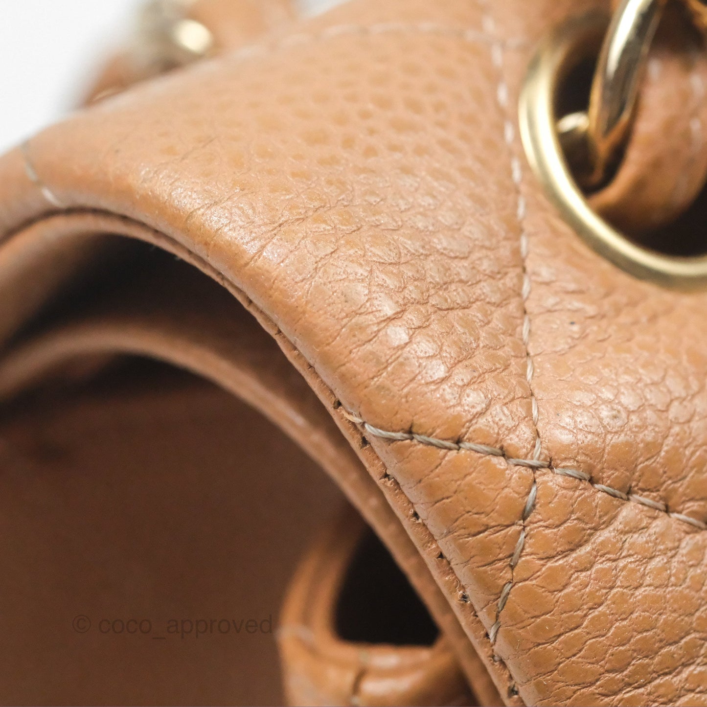 Chanel Classic Jumbo Double Flap Dark Beige Caviar Gold Hardware⁣⁣ 18S