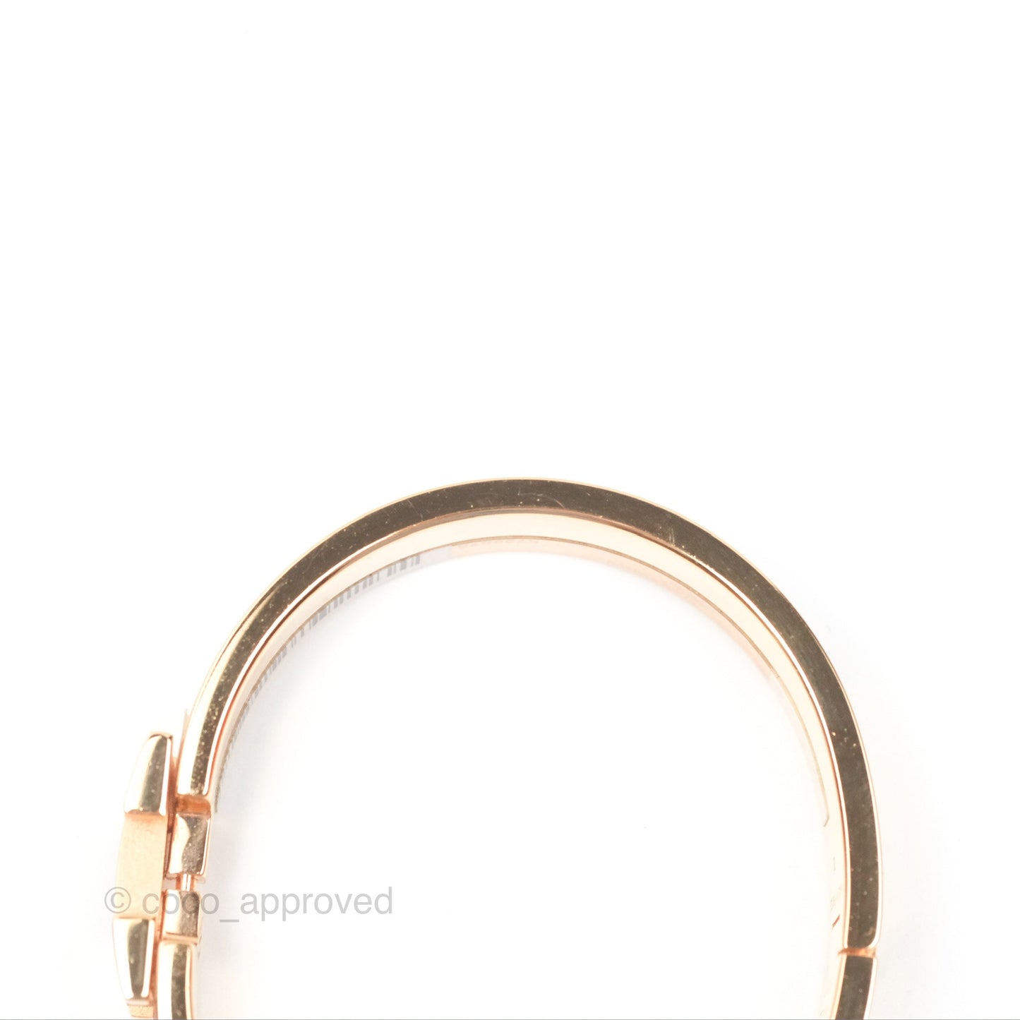 Hermès Clic H Bracelet Creme Rose Gold PM