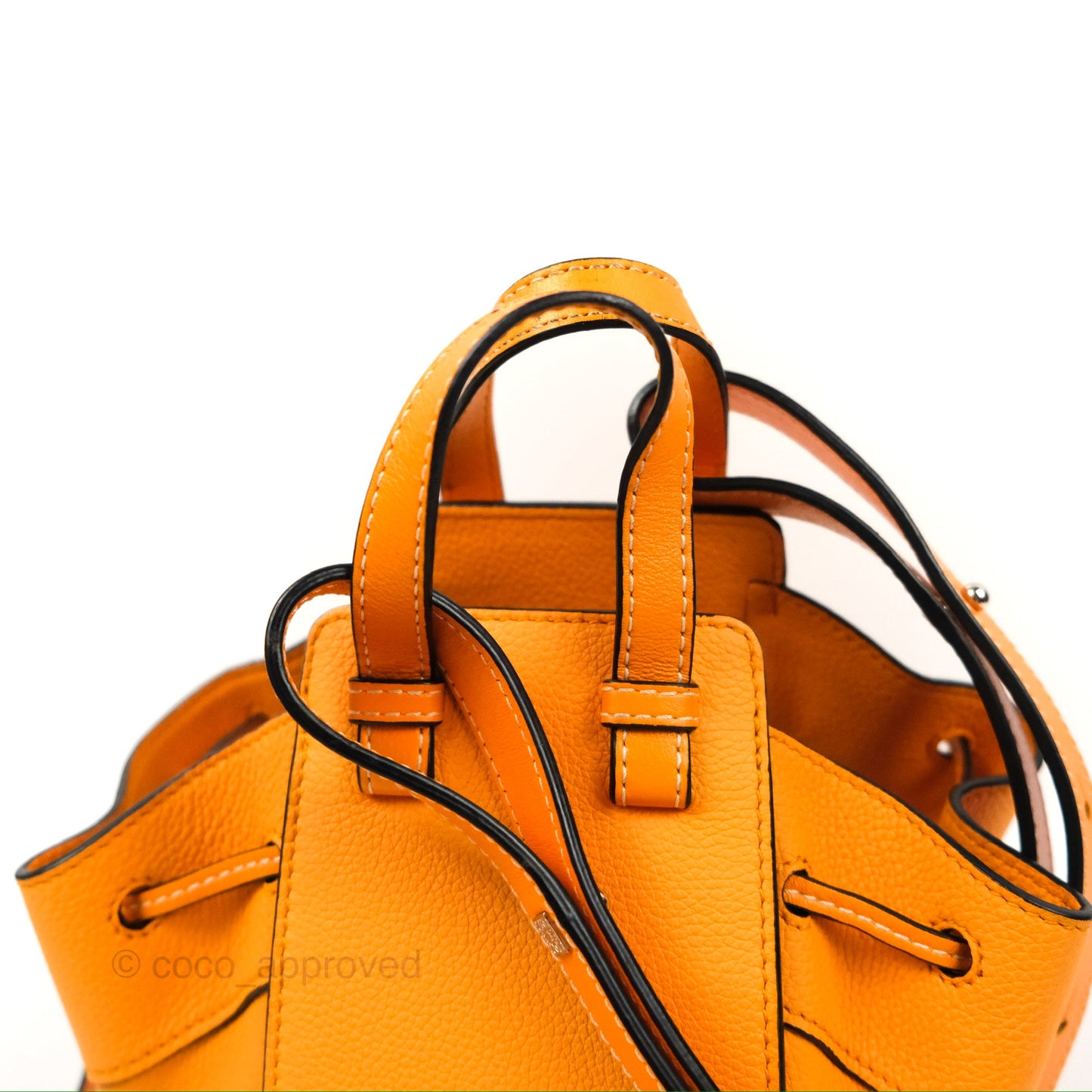 Loewe Mini Hammock Drawstring Orange Calfskin