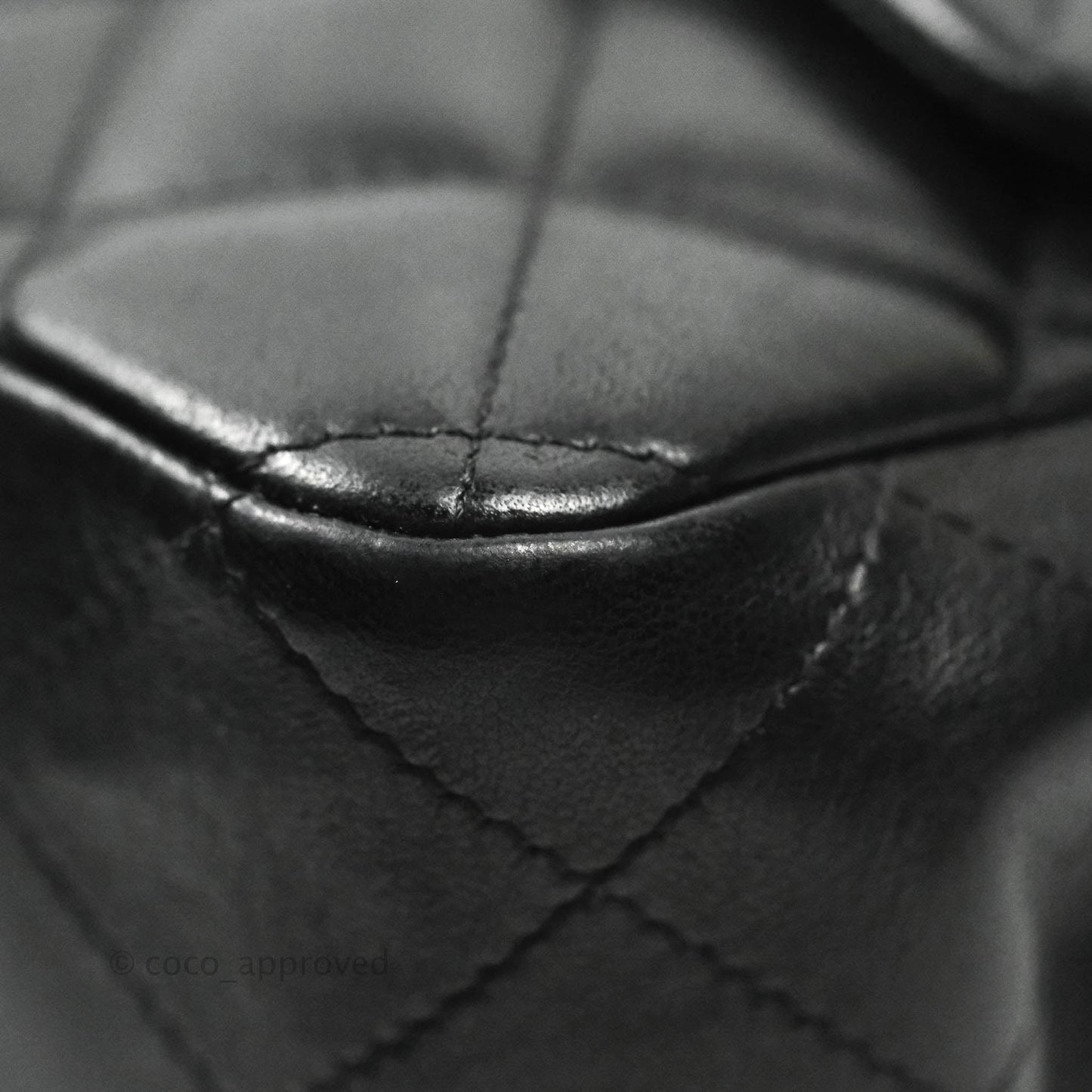 Chanel Jumbo Single Flap Black Lambskin Silver Hardware⁣⁣