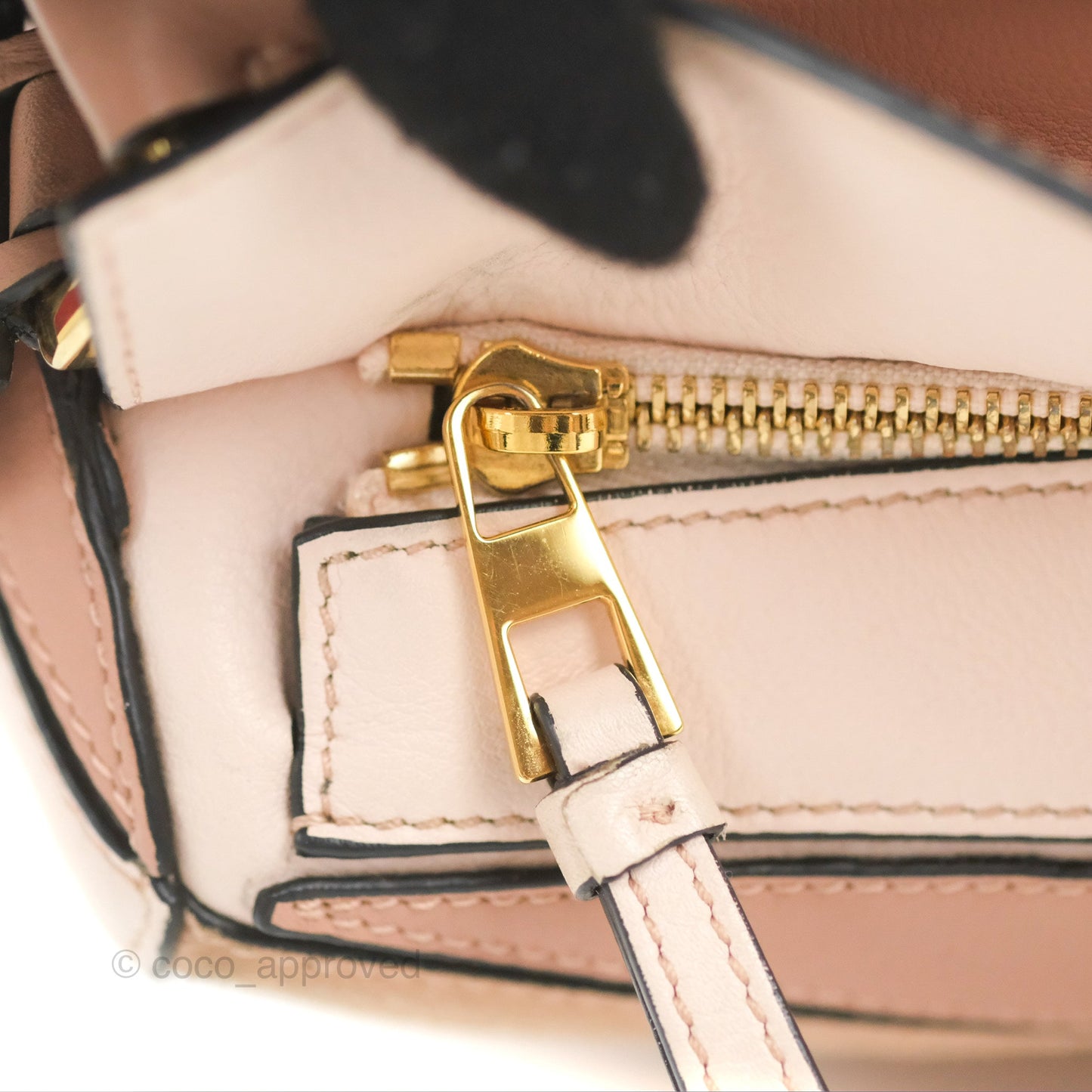 Loewe Small Puzzle Bag Blush Suede Calfskin