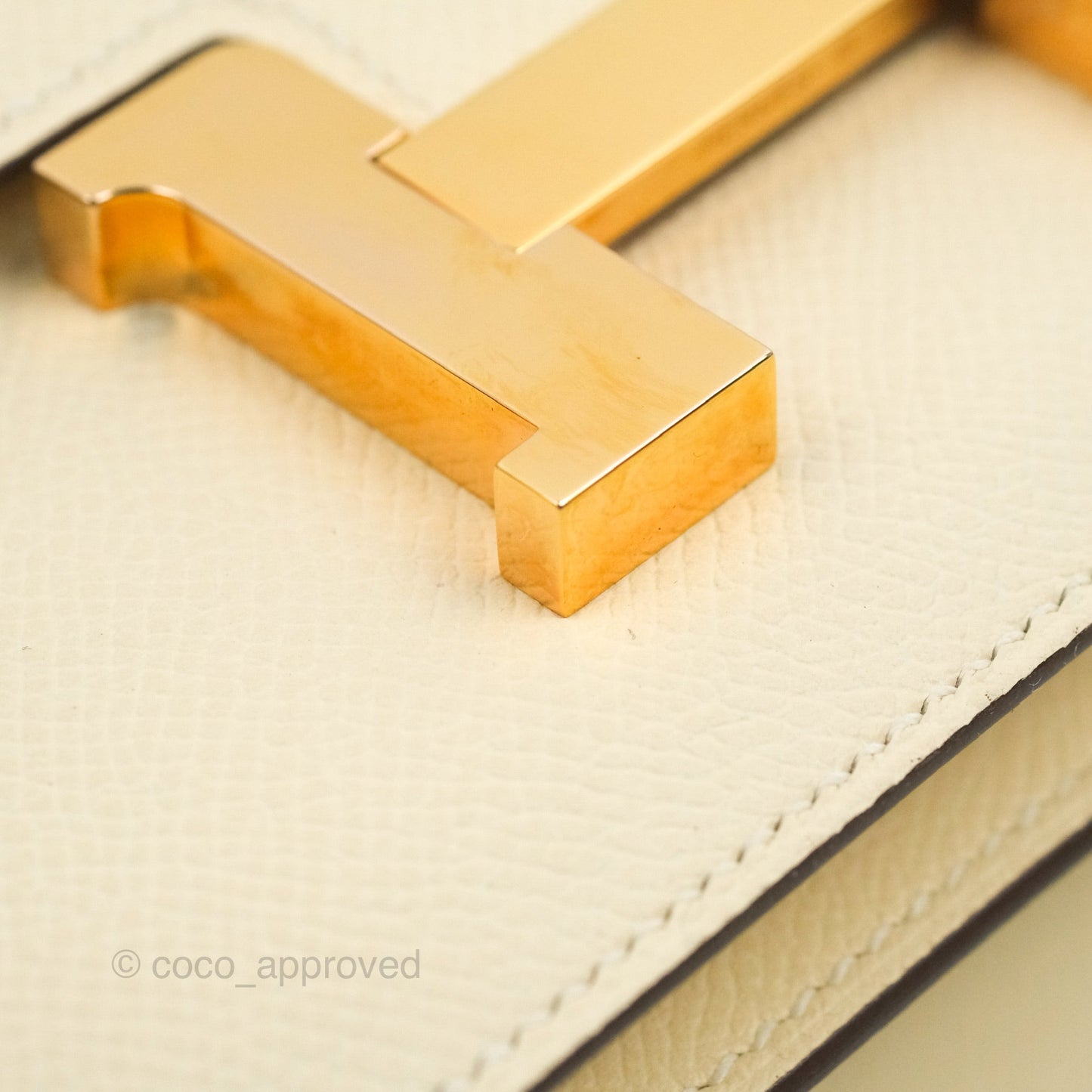 Hermès Constance Mini 18cm Nata Epsom Rose Gold Hardware