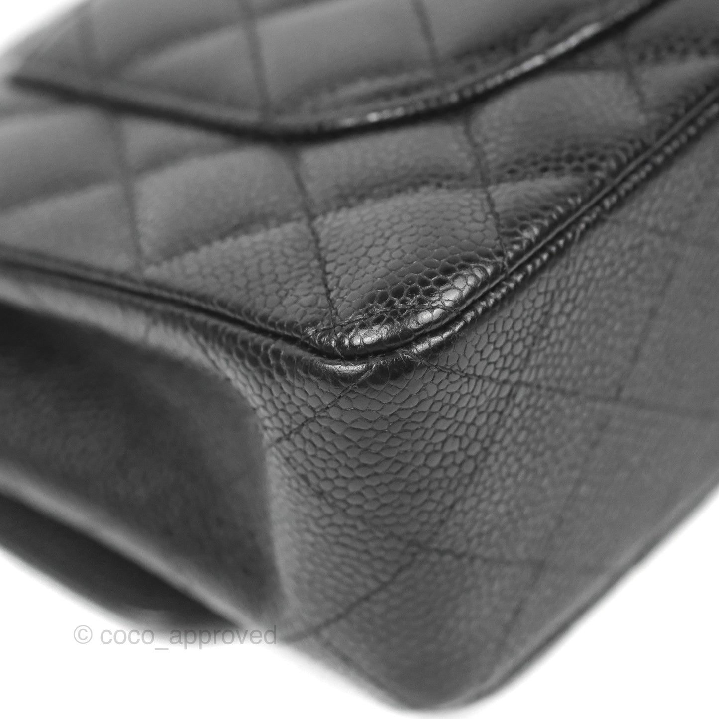 Chanel Small Classic Flap Quilted Black Caviar Gold Hardware