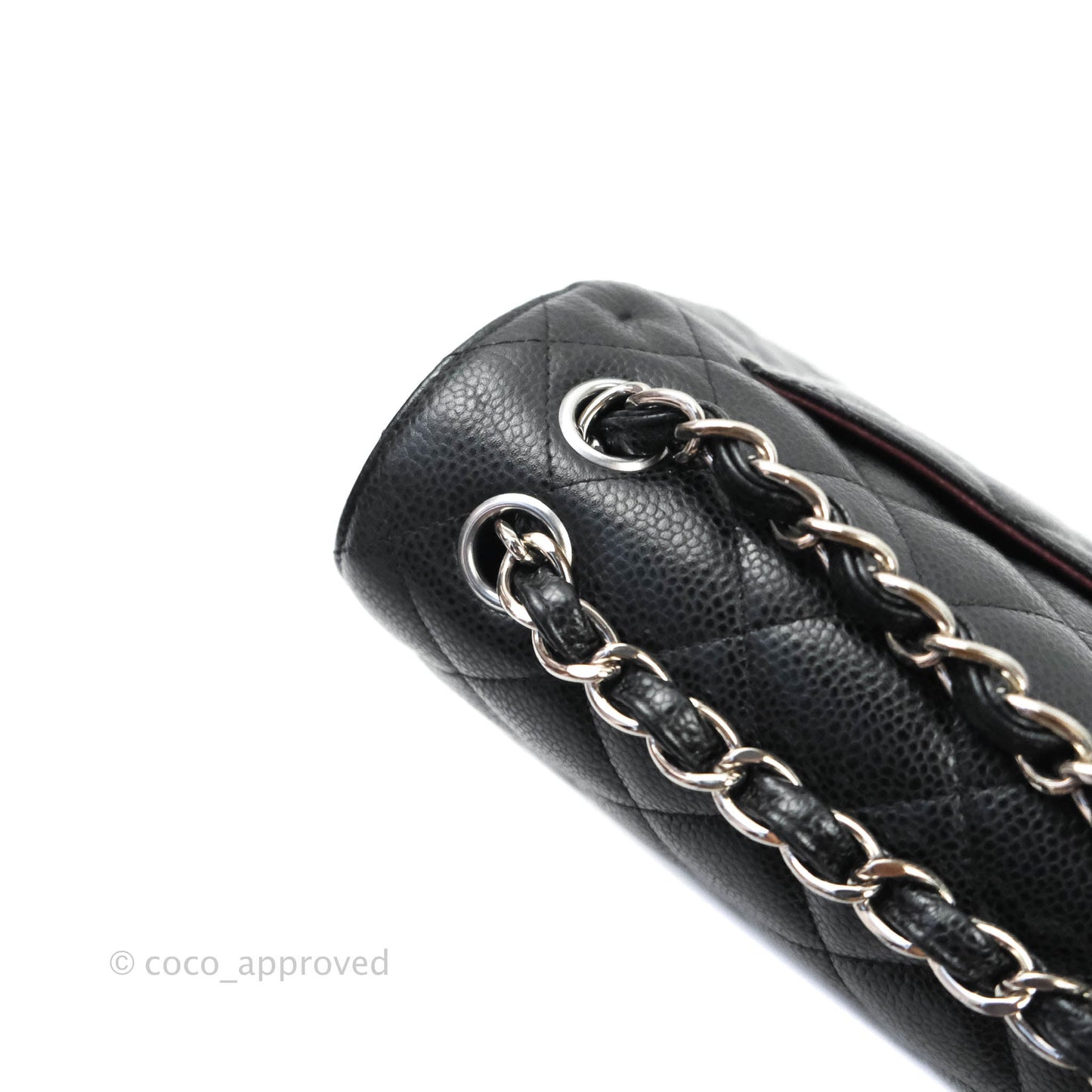 Chanel Jumbo Double Flap Black Caviar Silver Hardware⁣⁣