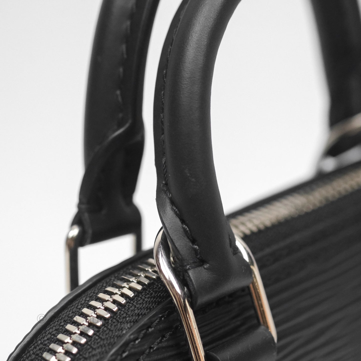 Louis Vuitton Alma Nano Black Silver Hardware