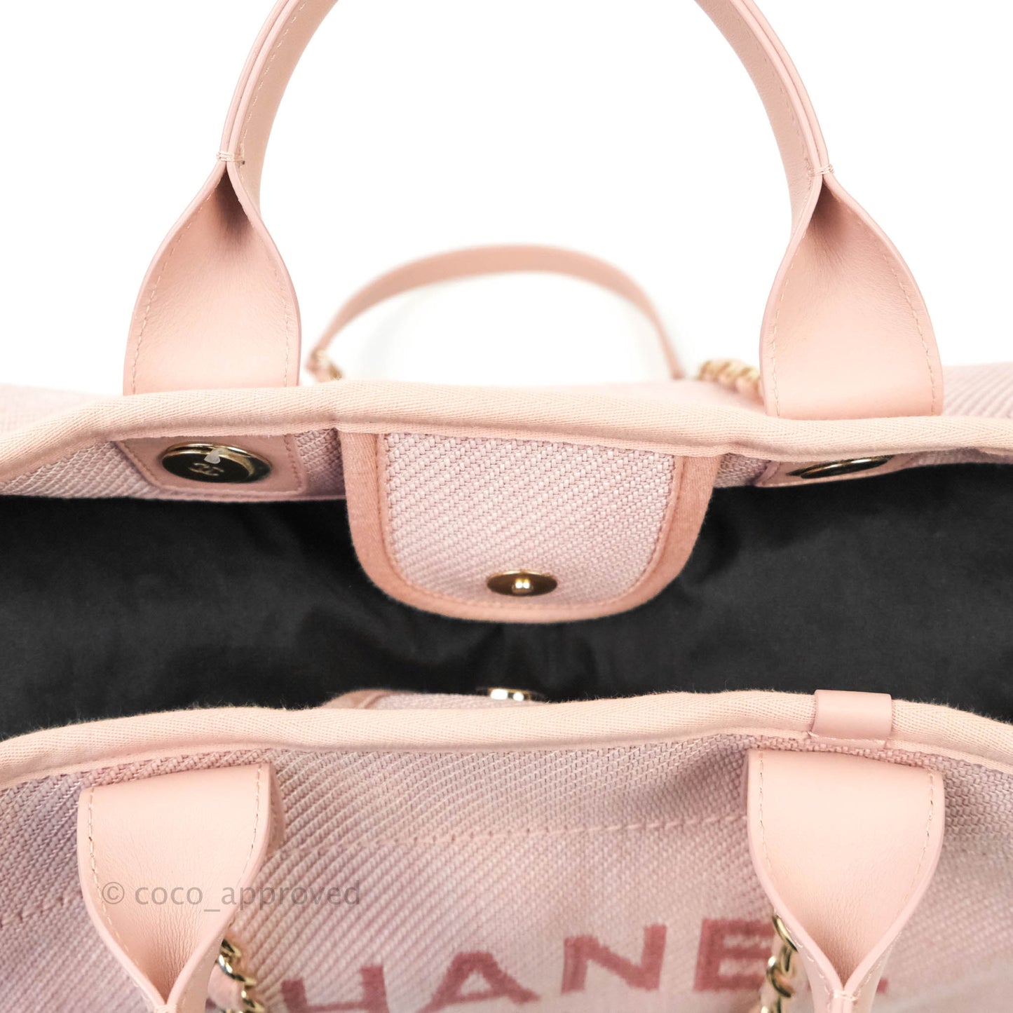 Chanel Large Deauville Pink Canvas 20A