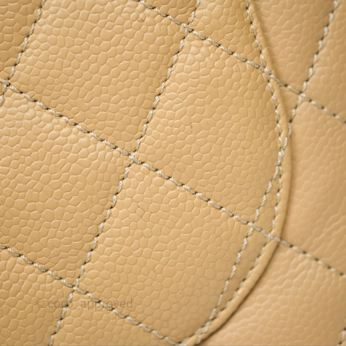 Chanel GST Beige Caviar Gold Hardware