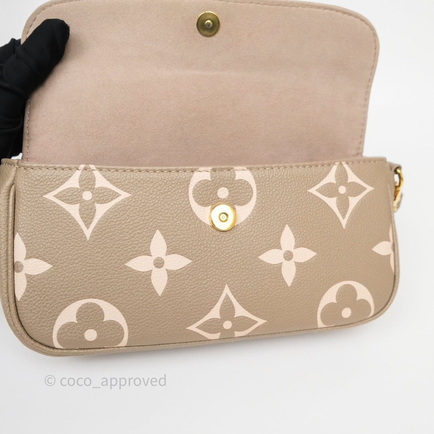 Louis Vuitton Ivy Wallet on Chain Monogram Empreinte Dove/Cream