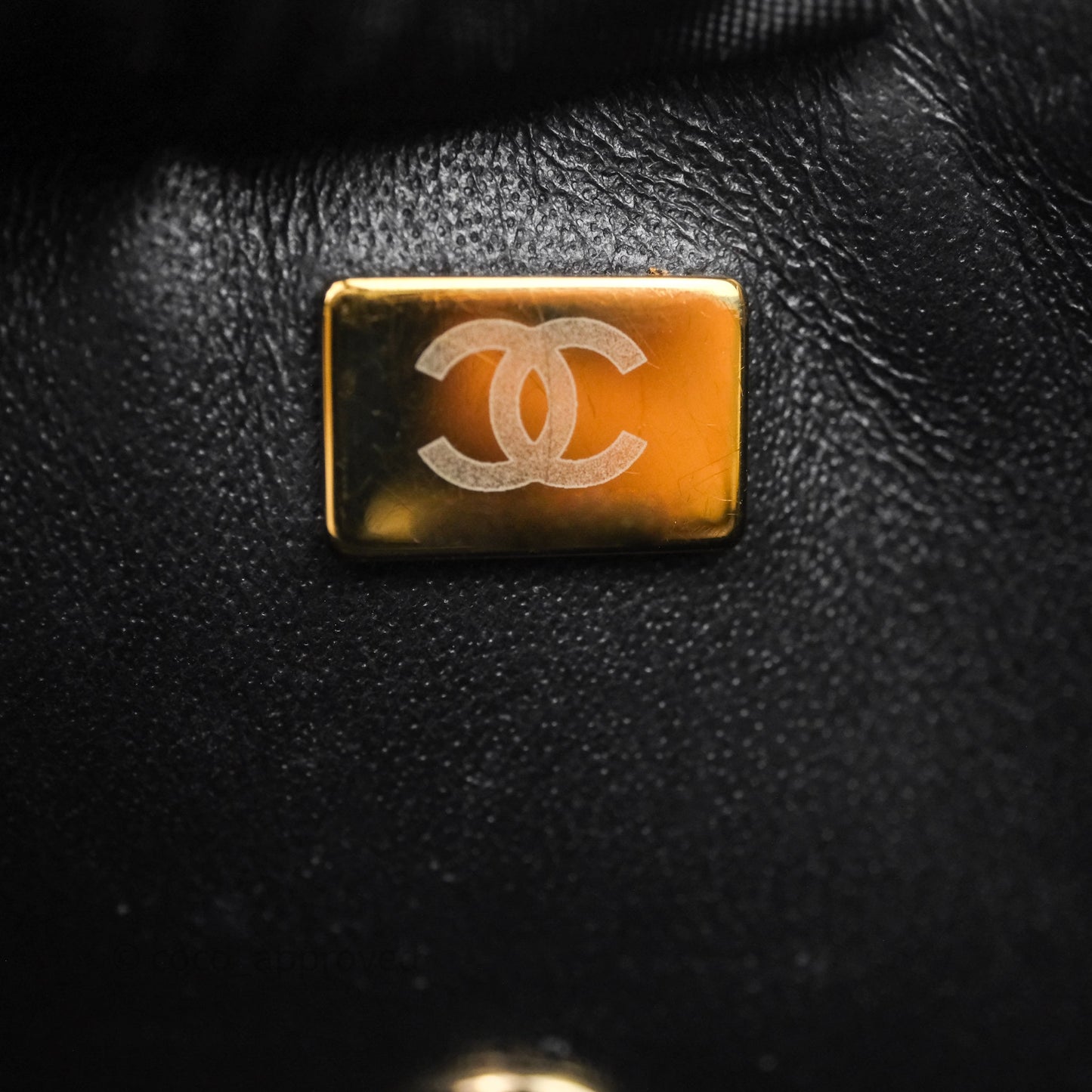Chanel Mini Rectangular Flap Quilted Black Lambskin Gold Hardware