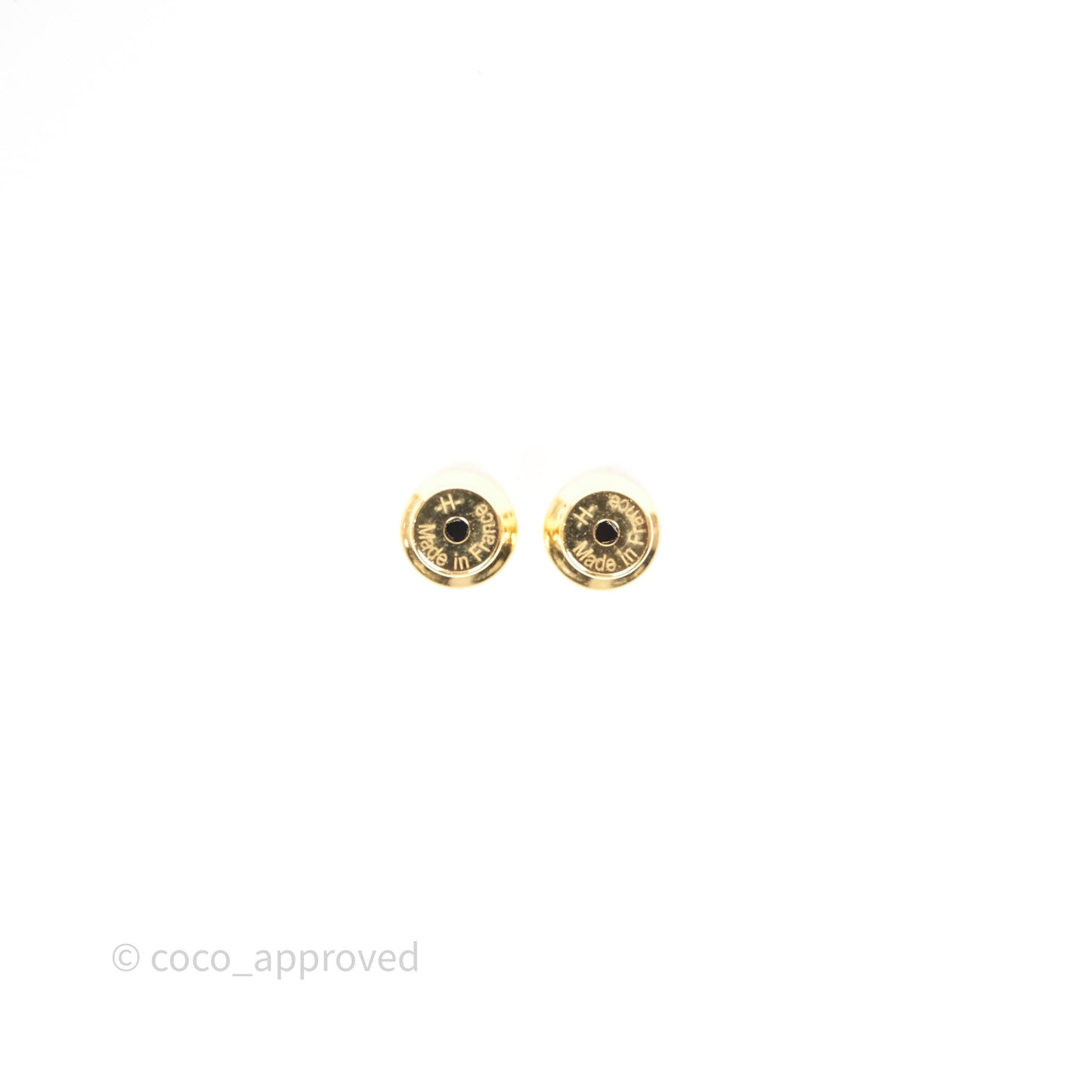 Hermès Mini Pop H Earrings Rose Dragee 5U Gold Hardware