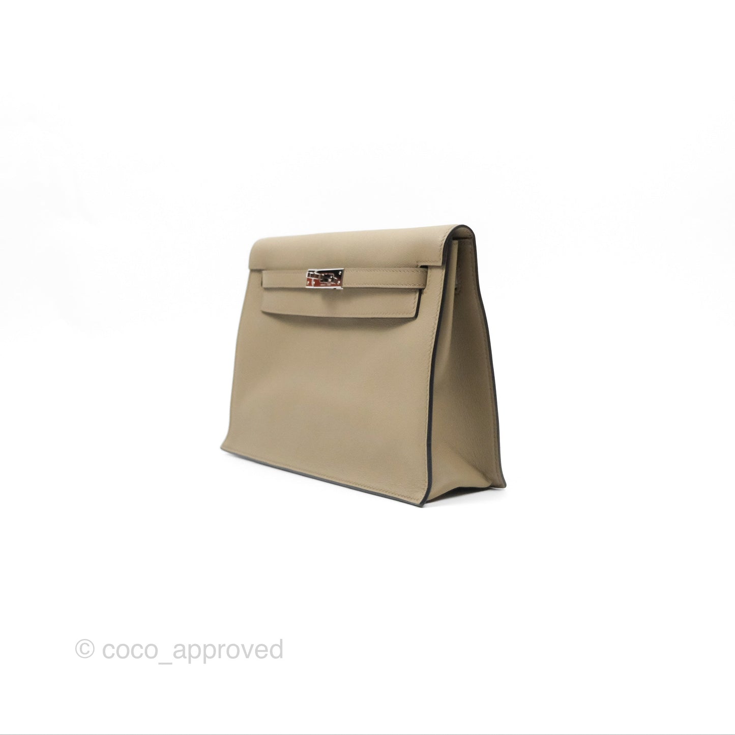 Hermès Kelly Danse II Bag Beige Marfa Palladium Hardware