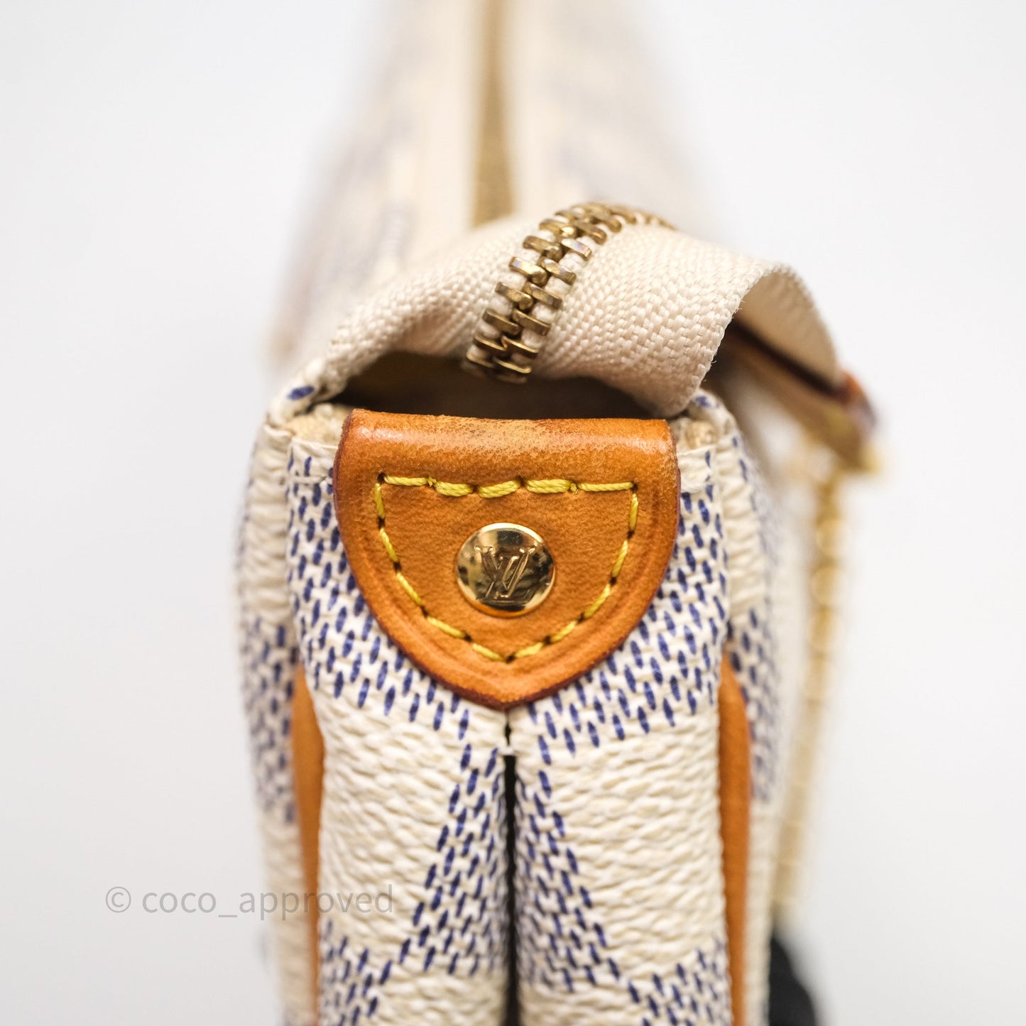 Louis Vuitton Eva Damier Azur Canvas Shoulder Bag