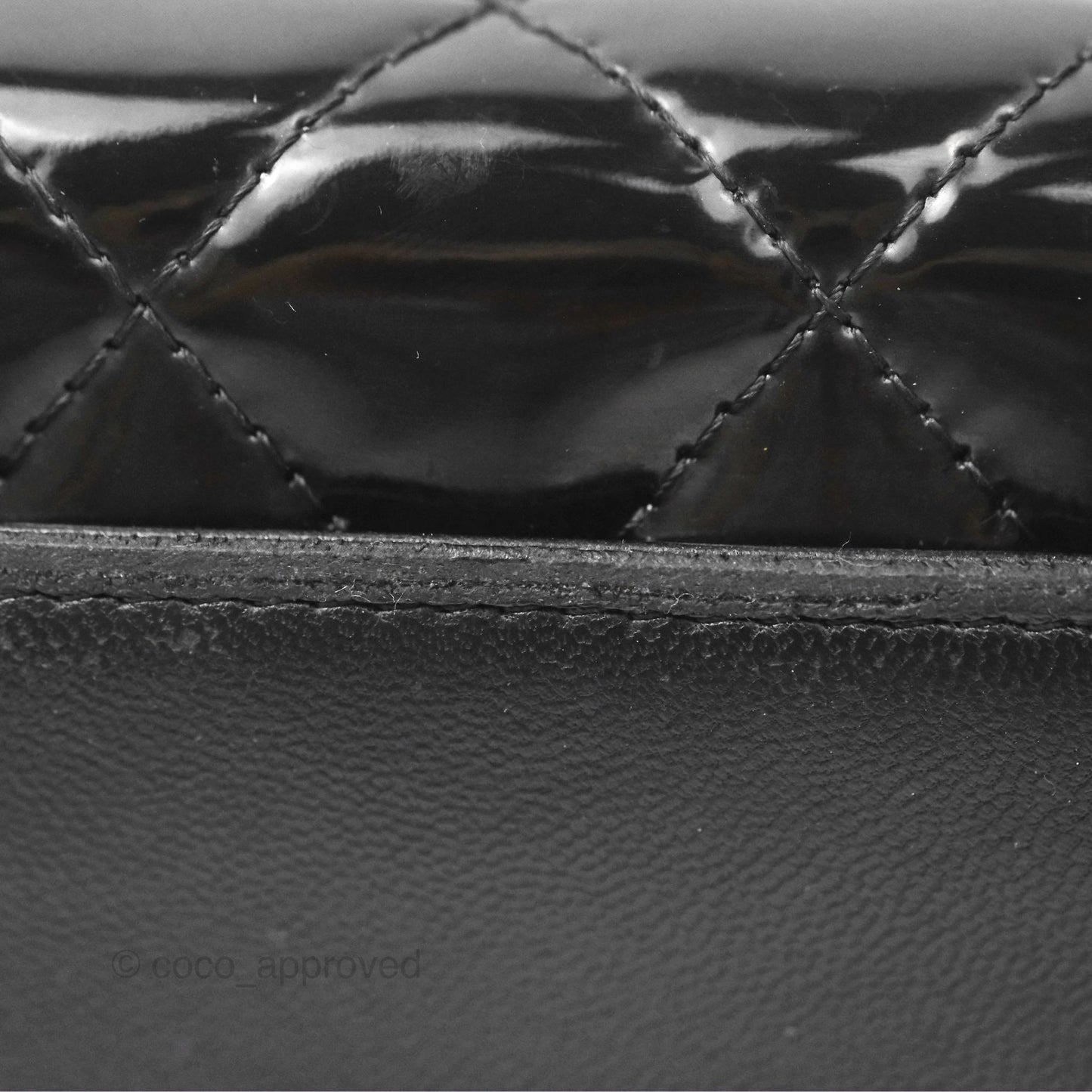 Chanel Wallet On Chain WOC Black Patent Lambskin Gold Hardware
