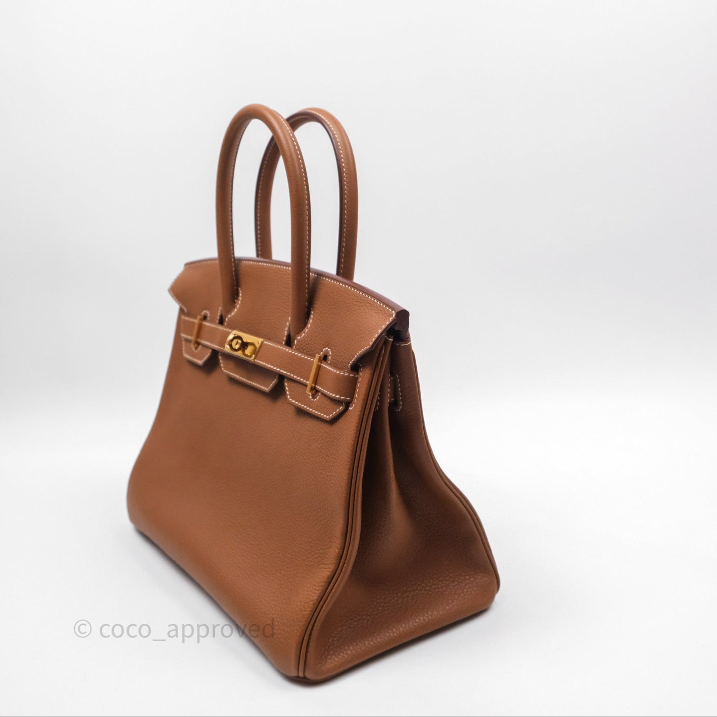 Hermès Birkin 30 Retourne Gold 37 Togo Gold Hardware