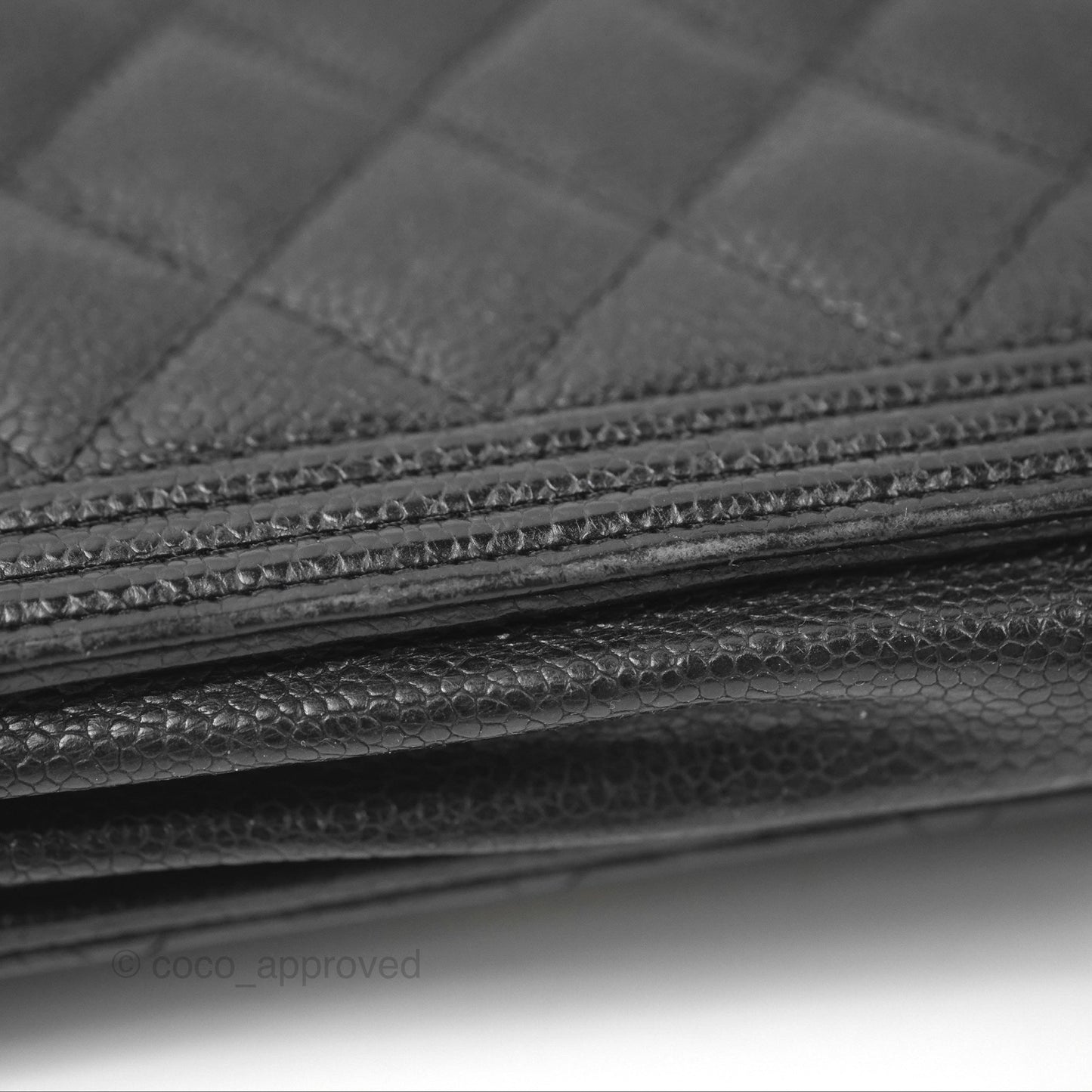 Chanel Boy Wallet on Chain WOC Black Caviar Gold Hardware