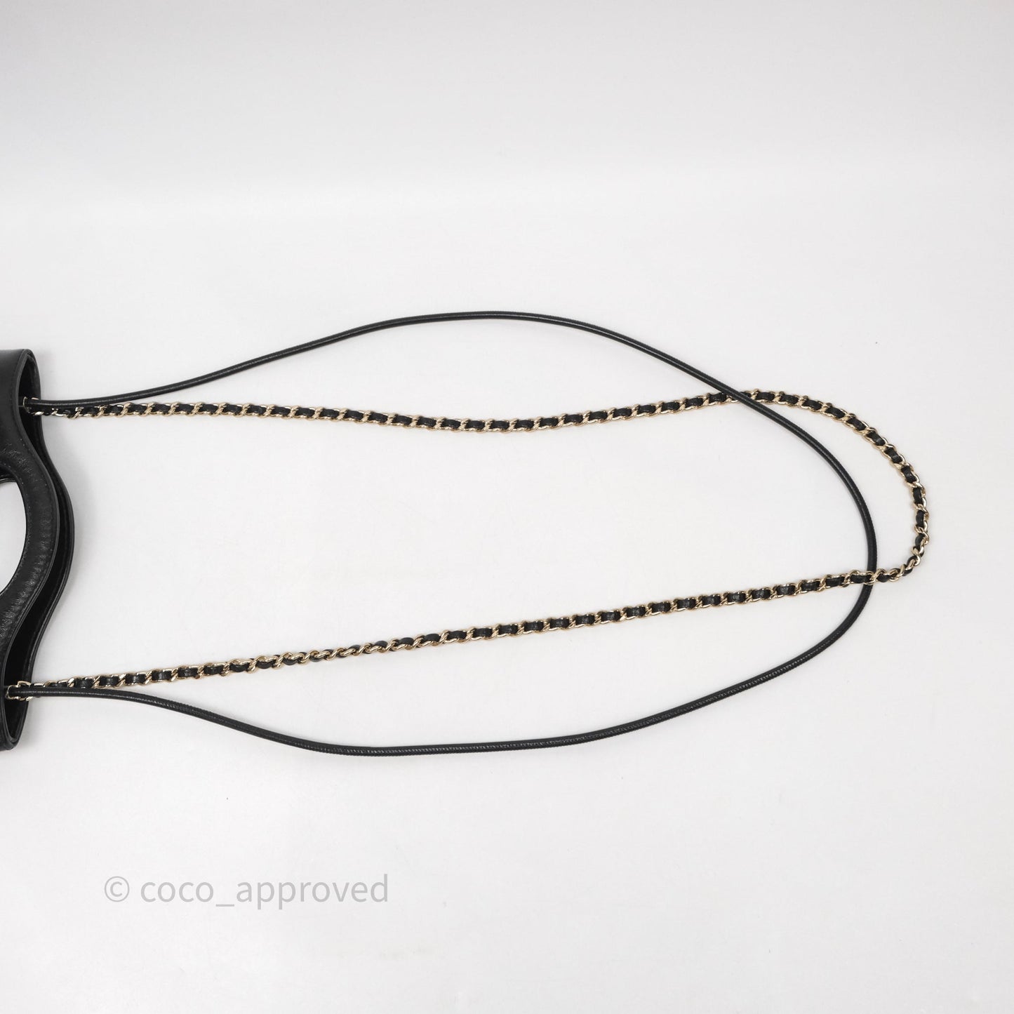 Chanel 31 Mini Black Shiny Calfskin Gold Hardware