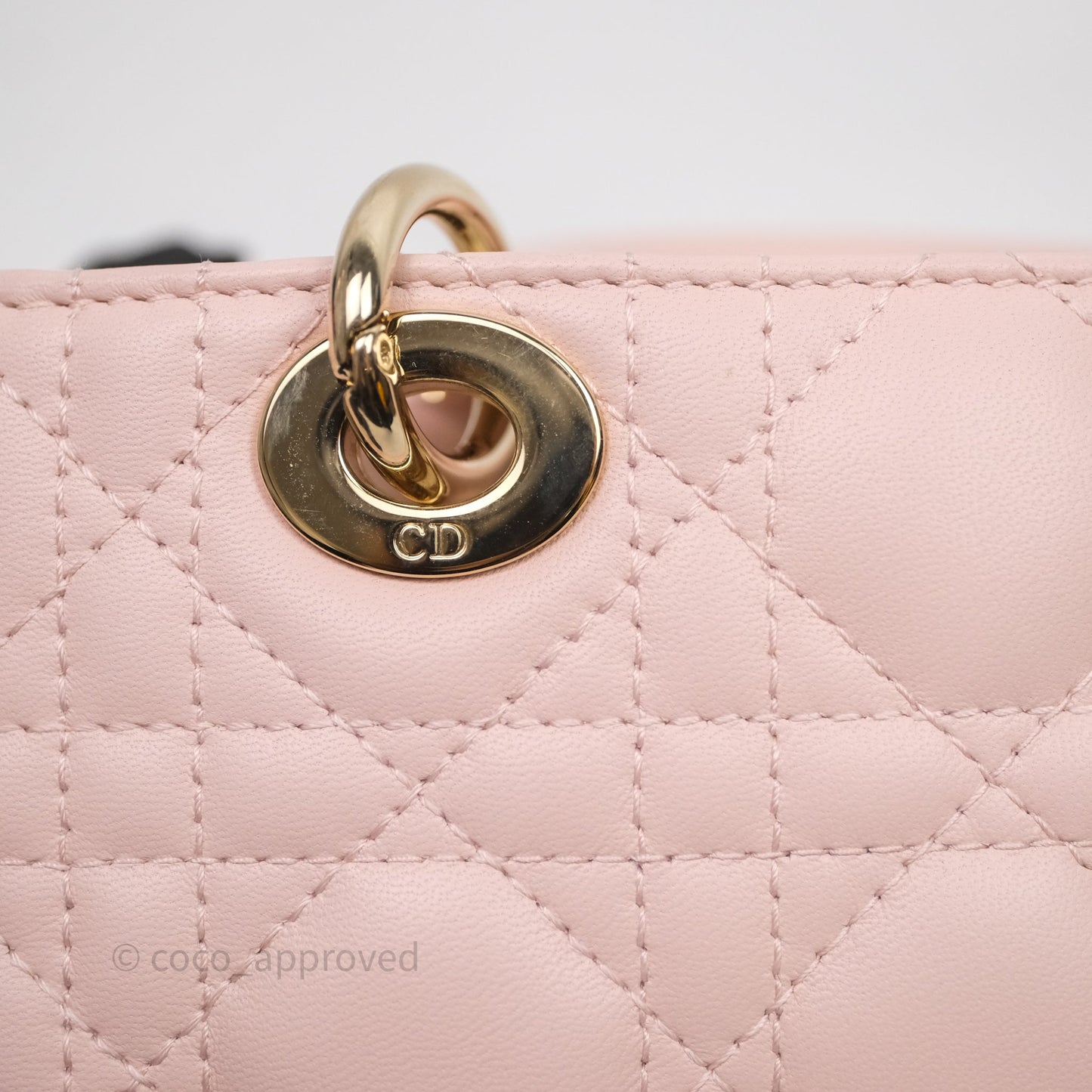 Dior Micro Lady D-Joy Bag Powder Pink Cannage Lambskin