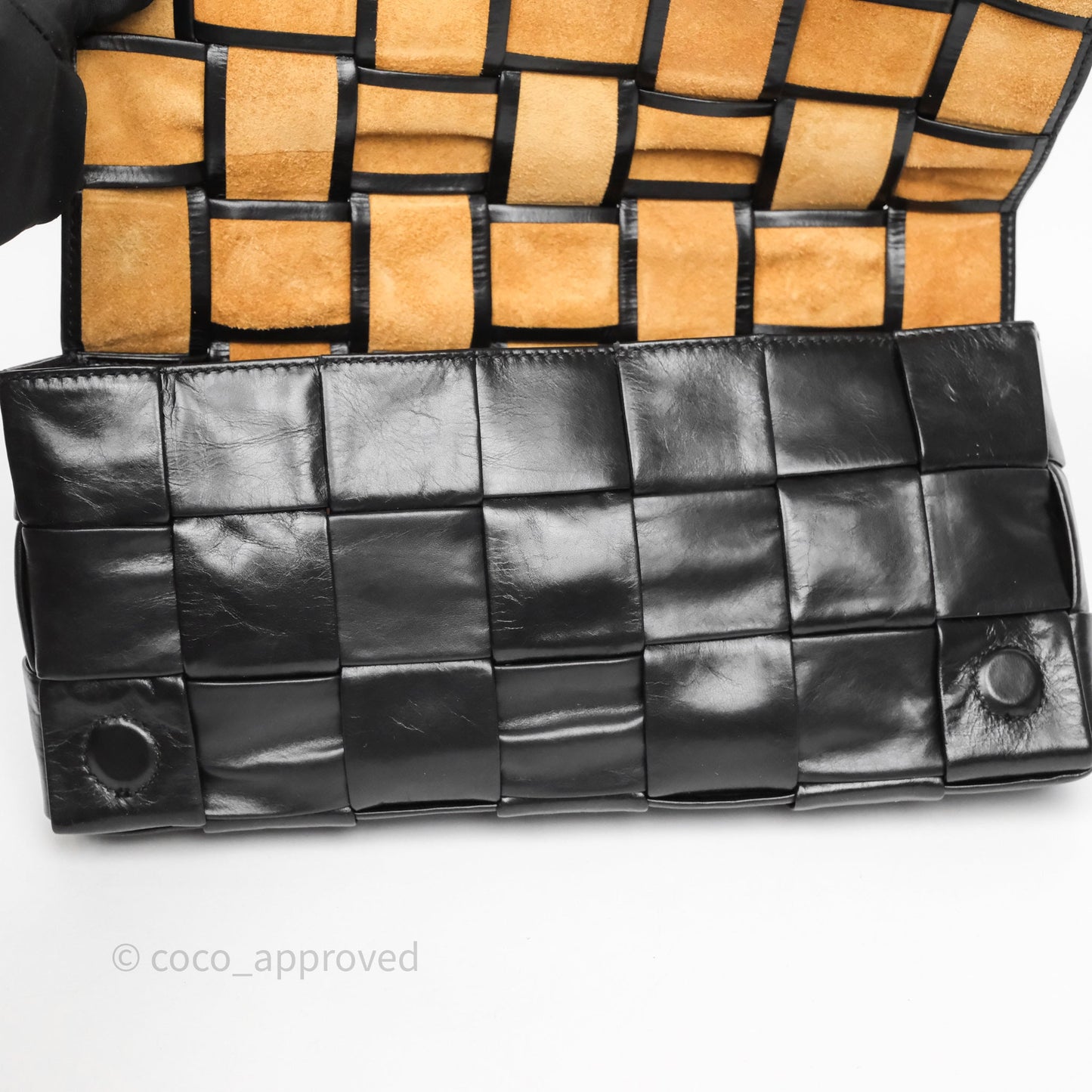 Bottega Veneta Cassette Stretch Belt Bag Maxi Black Intrecciato Leather