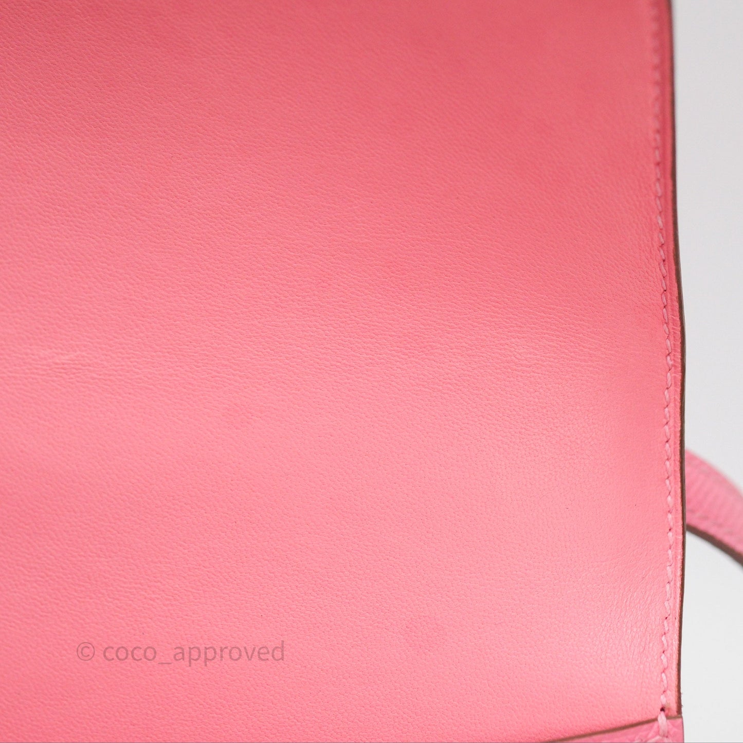 Hermès Constance Mini 18cm Rose d'ete Epsom Palladium Hardware