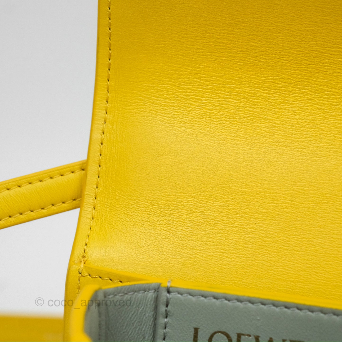 Loewe Small Goya Bag Yellow Silk Calfskin