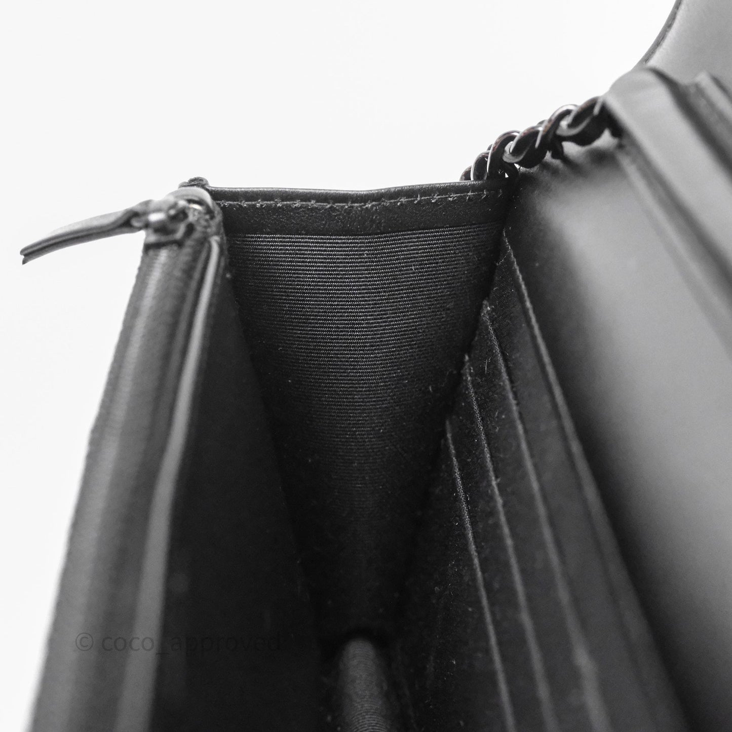 Chanel WOC Chevron Reissue So Black Calfskin