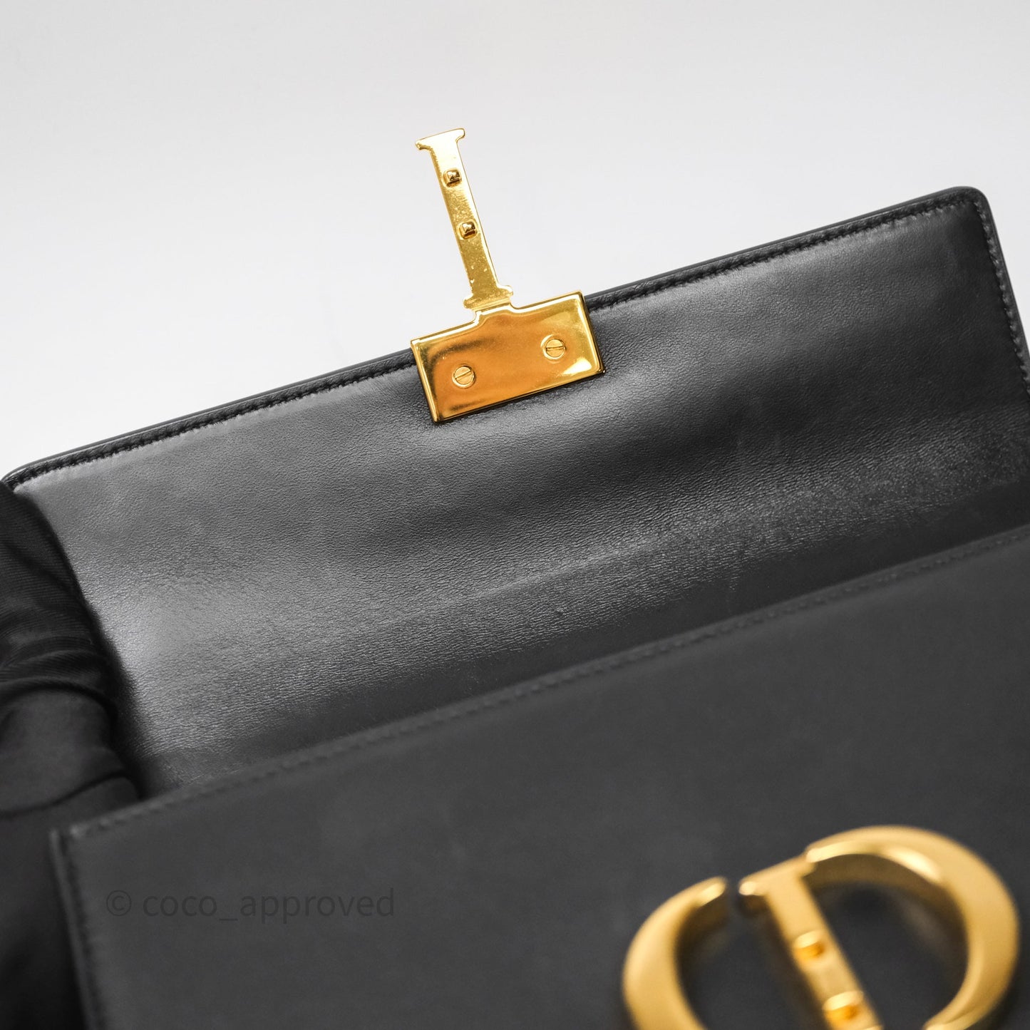 Christian Dior 30 Montaigne East-West Chain Bag Black