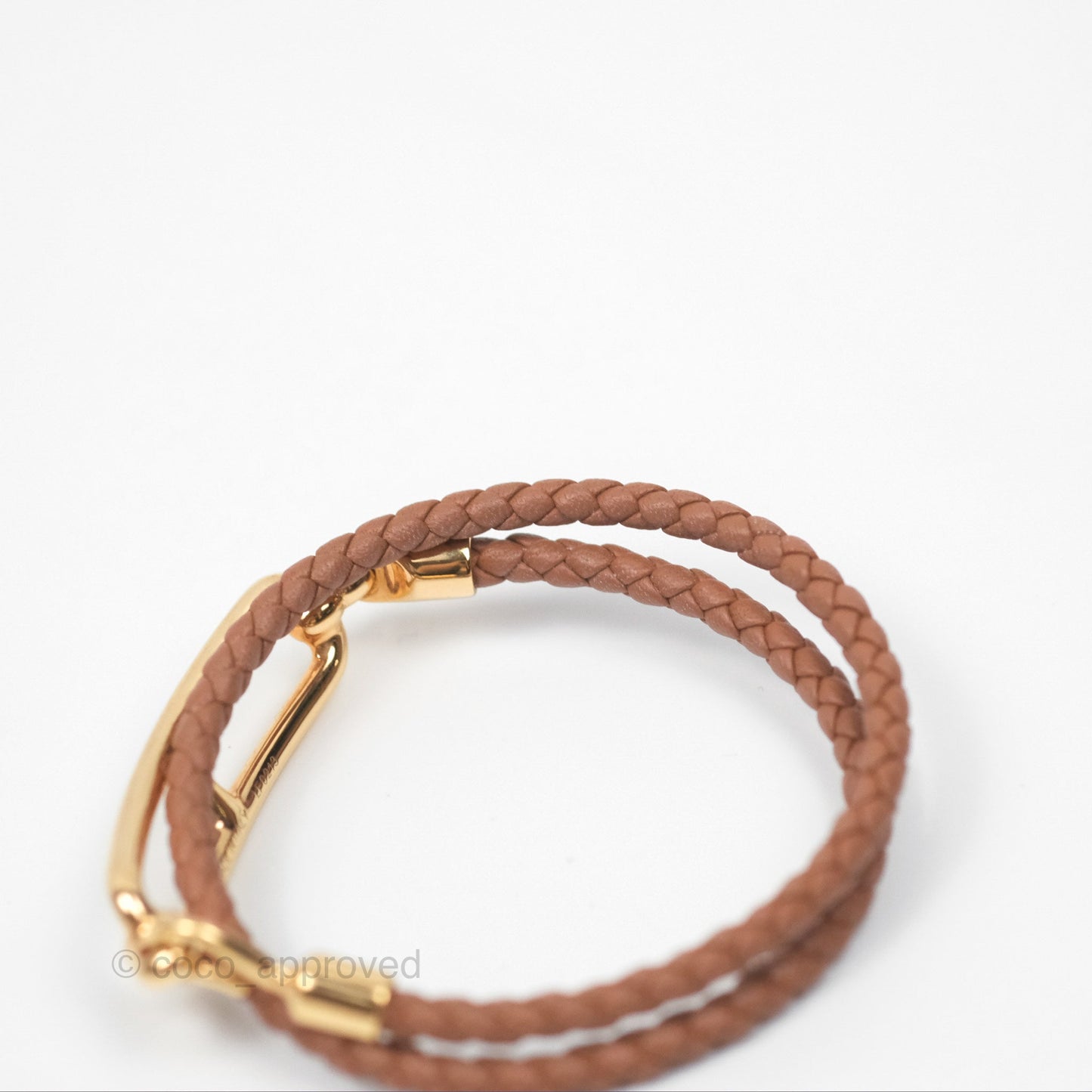 Hermès Roulis Double Tour Bracelet Gold Gold Hardware