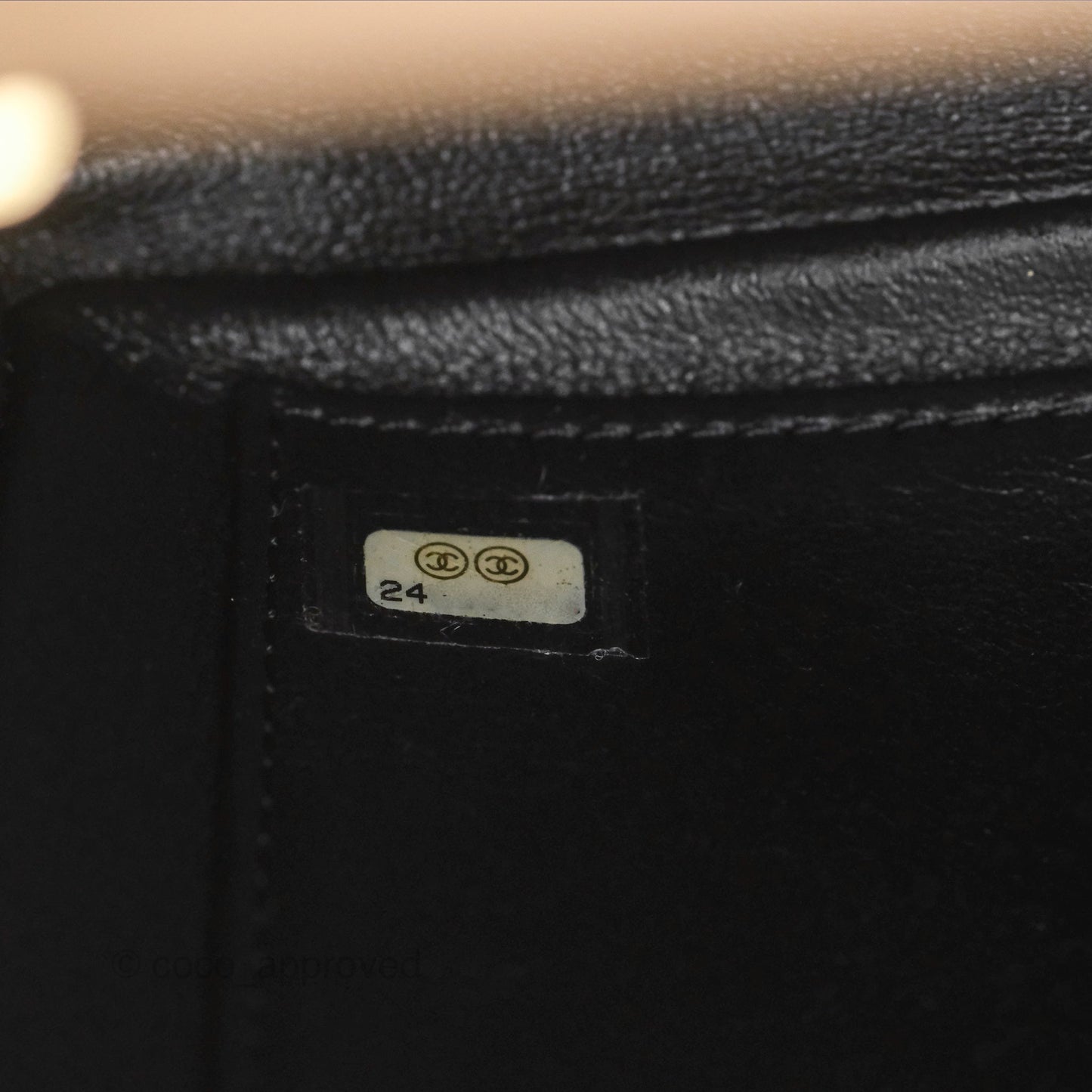 Chanel Quilted Medium CC Filigree Flap Beige Black Caviar
