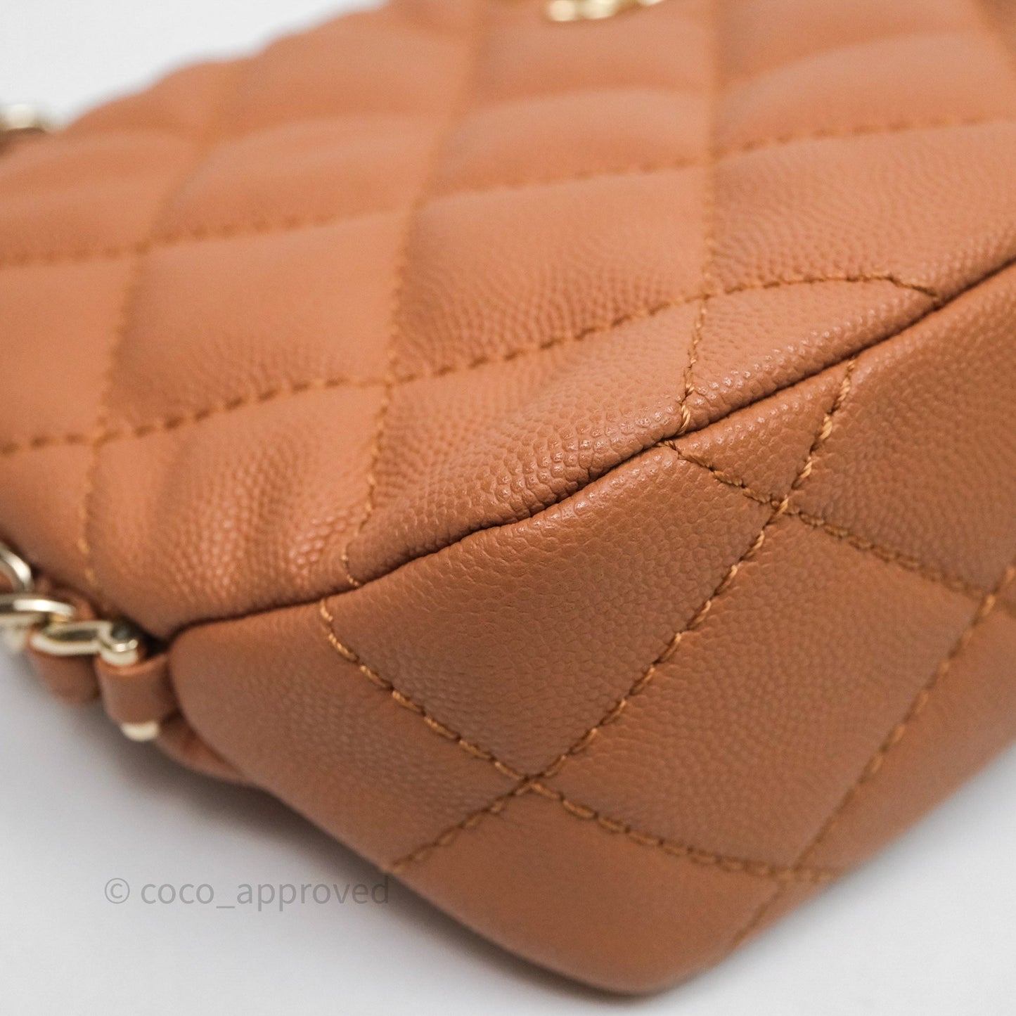 Chanel Small Hobo Shoulder Bag Caviar Beige Gold Hardware