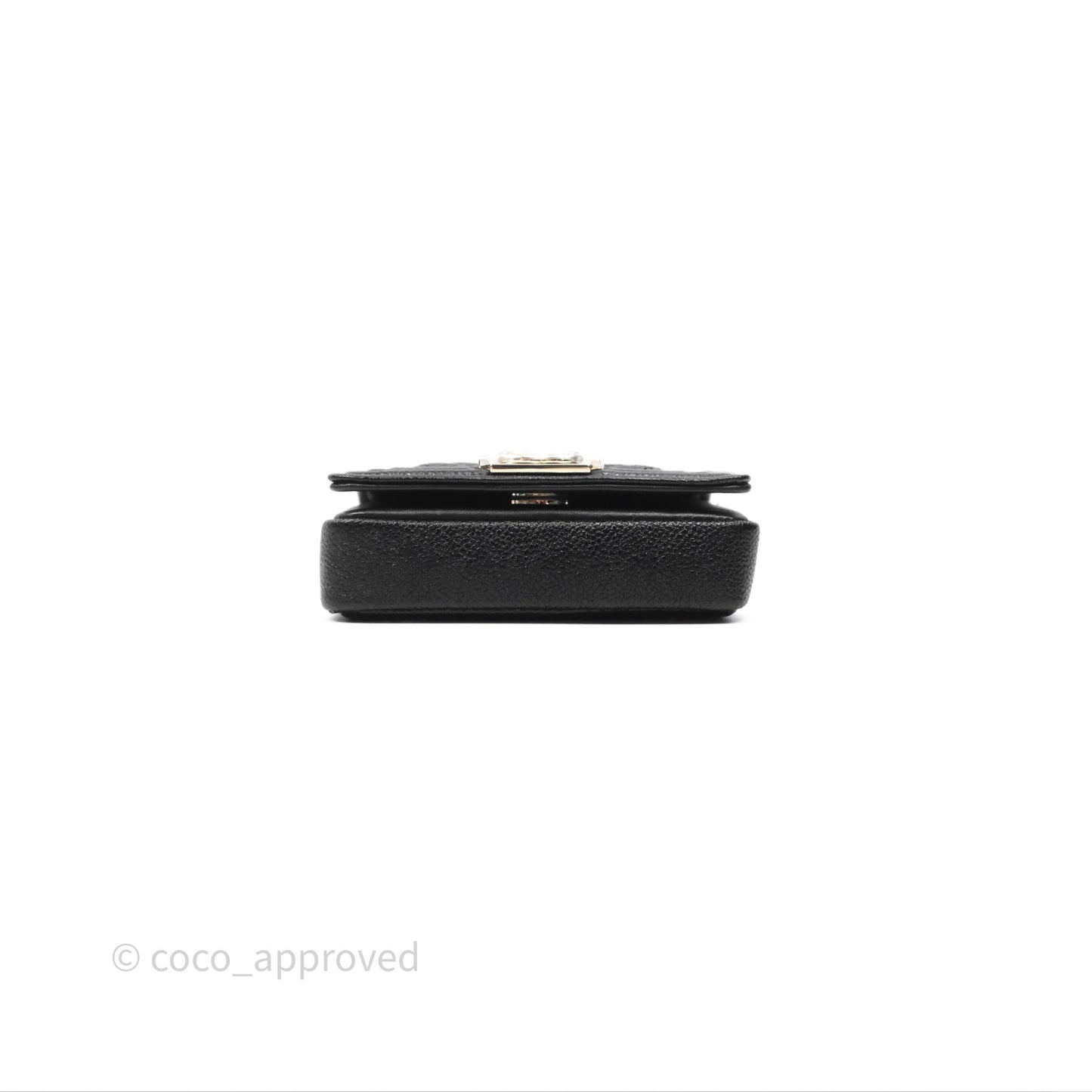 Chanel Chevron Mini Boy Belt Bag Black Caviar Gold Hardware