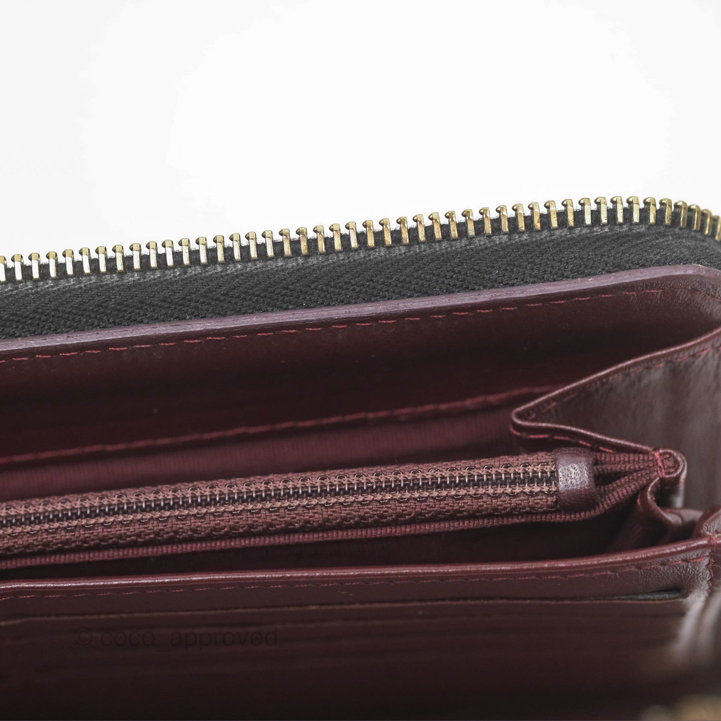 Chanel Zip Around Organiser Wallet Black Lambskin Gold Hardware