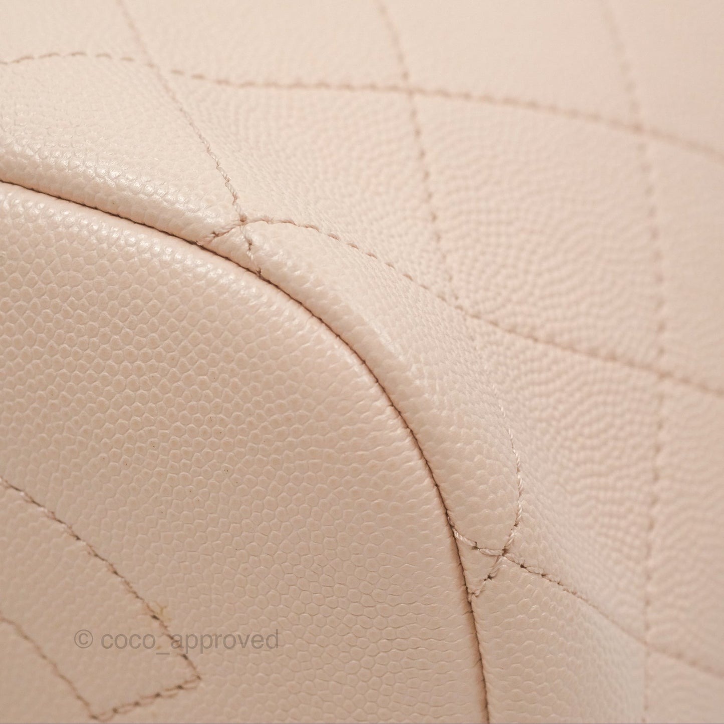 Chanel Quilted Top Handle Drawstring Bucket Bag Pink Caviar Aged Gold Hardware