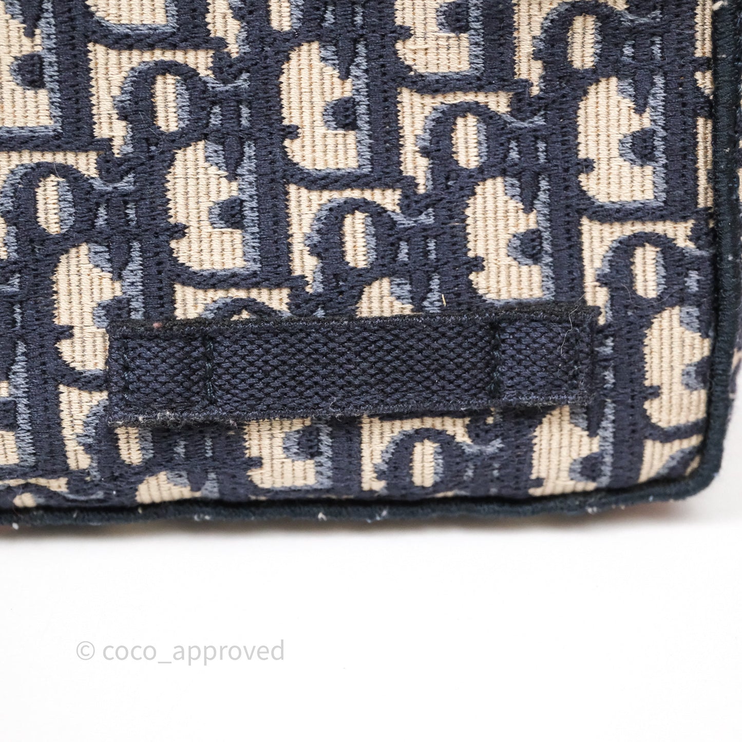 Christian Dior Medium DiorCamp Messenger Bag Oblique Embroidery Blue