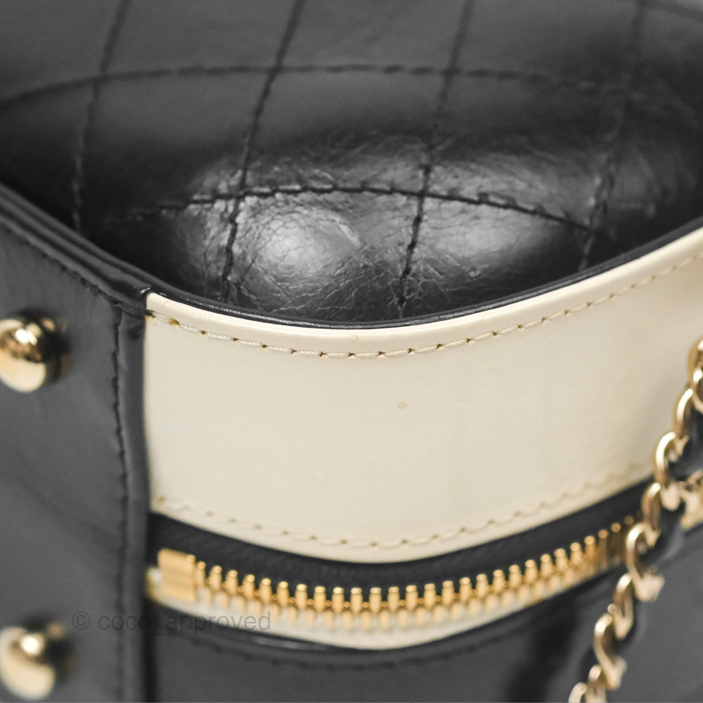 Chanel Camera Case Bag Black/White Calfskin Gold Hardware