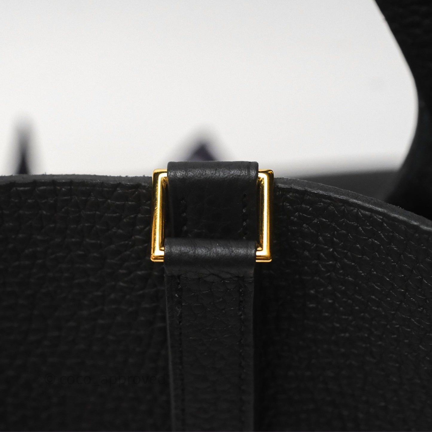 Hermès Picotin 22 Noir 89 Clemence Gold Hardware