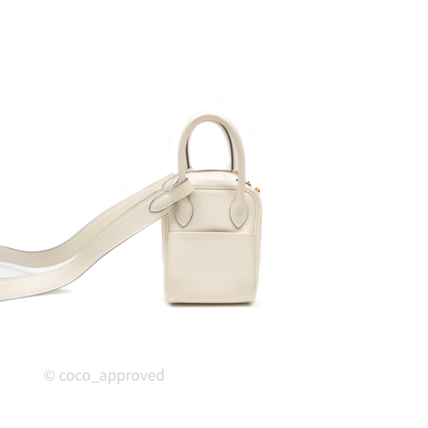 Hermès Mini Lindy 20 Nata I2 Swift Gold Hardware