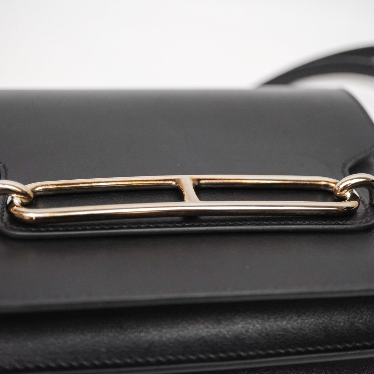 Hermès Roulis Mini 18 Black Noir 89 Palladium Hardware