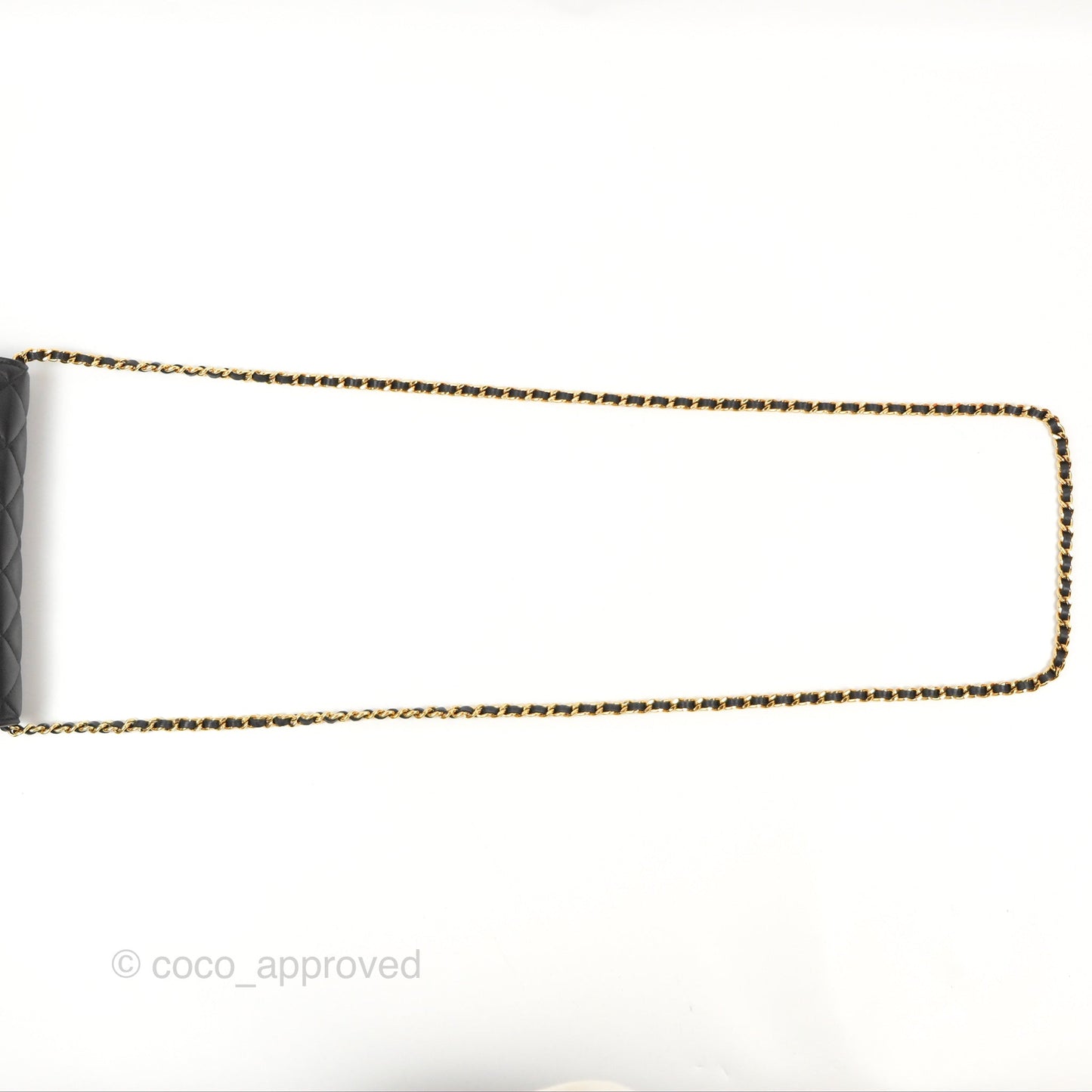 Chanel Classic Quilted Wallet on Chain WOC Black Lambskin Gold Hardware