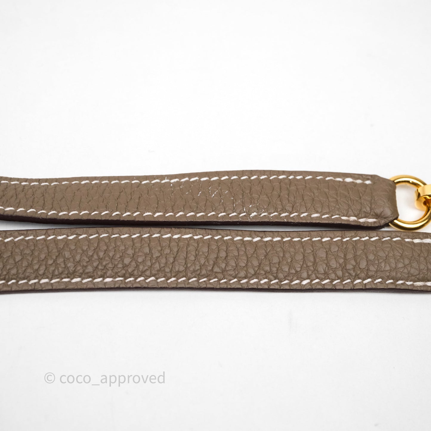 Hermes Kelly 25 Etoupe 18 Togo Gold Hardware