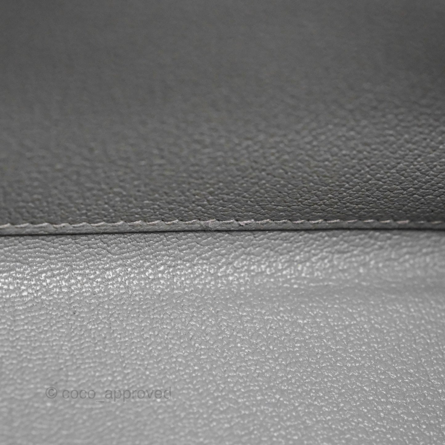 Hermès Kelly 28 Retourne Gris Meyer 0L Clemence Gold Hardware