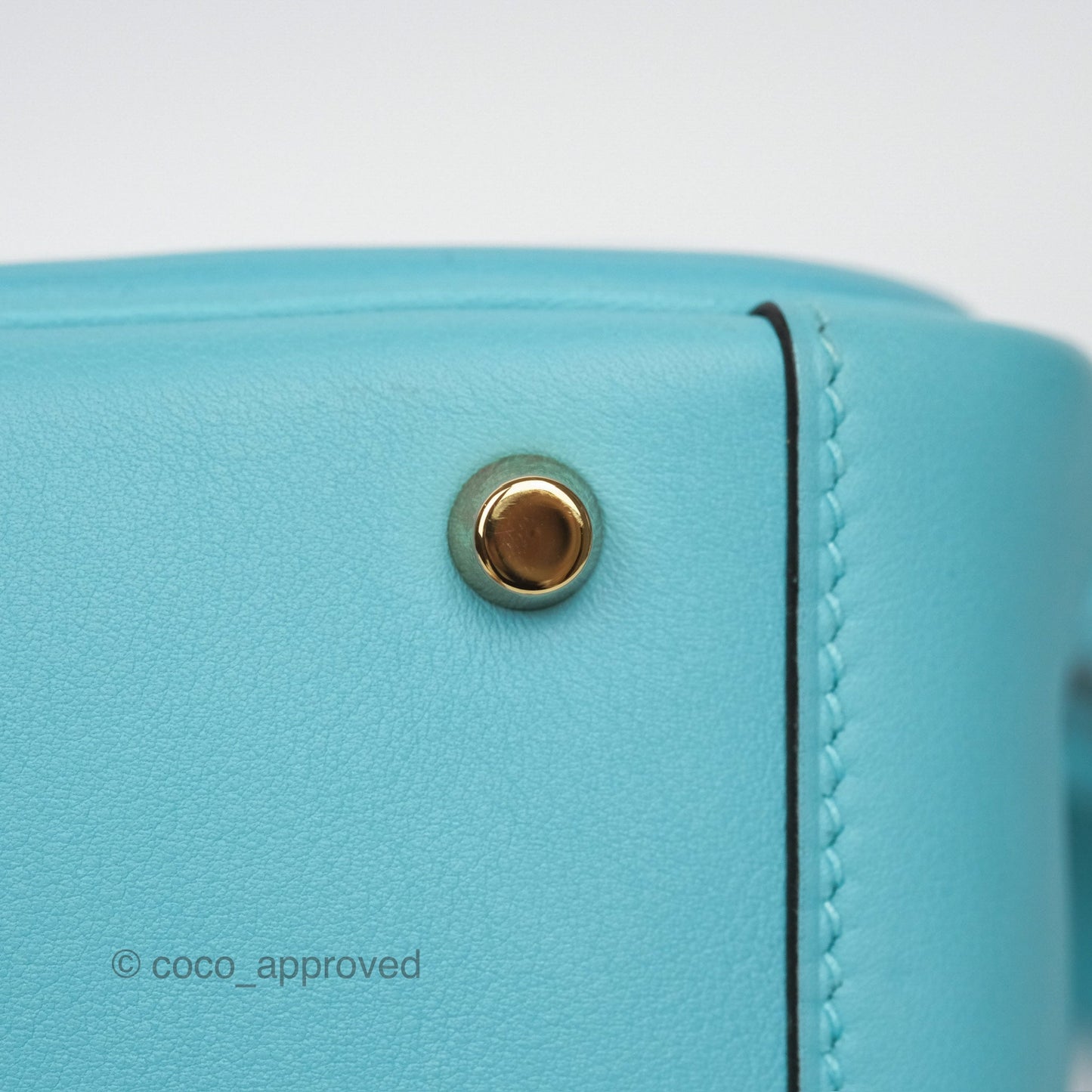 Hermès Mini Lindy 20 Bleu Atoll 3P Swift Gold Hardware