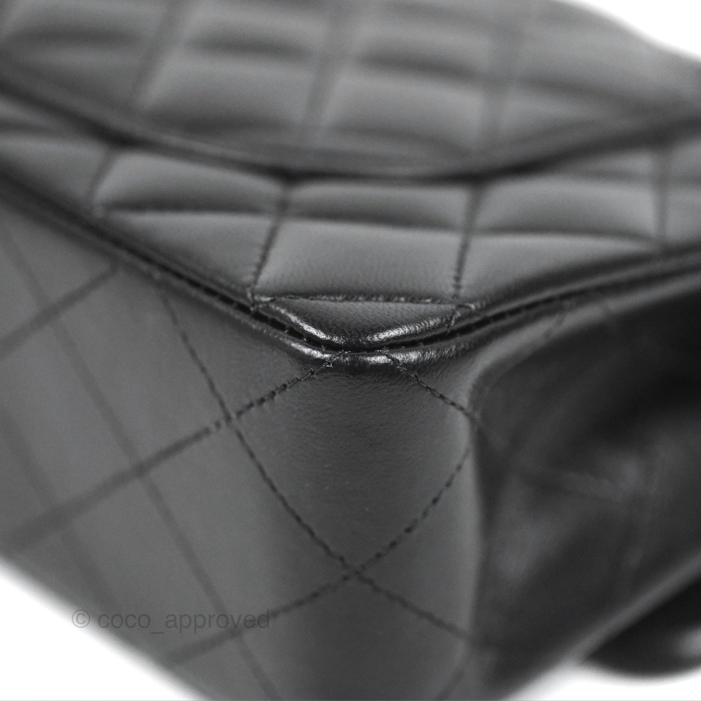 Chanel Small Classic Quilted Flap Black Lambskin Silver Hardware