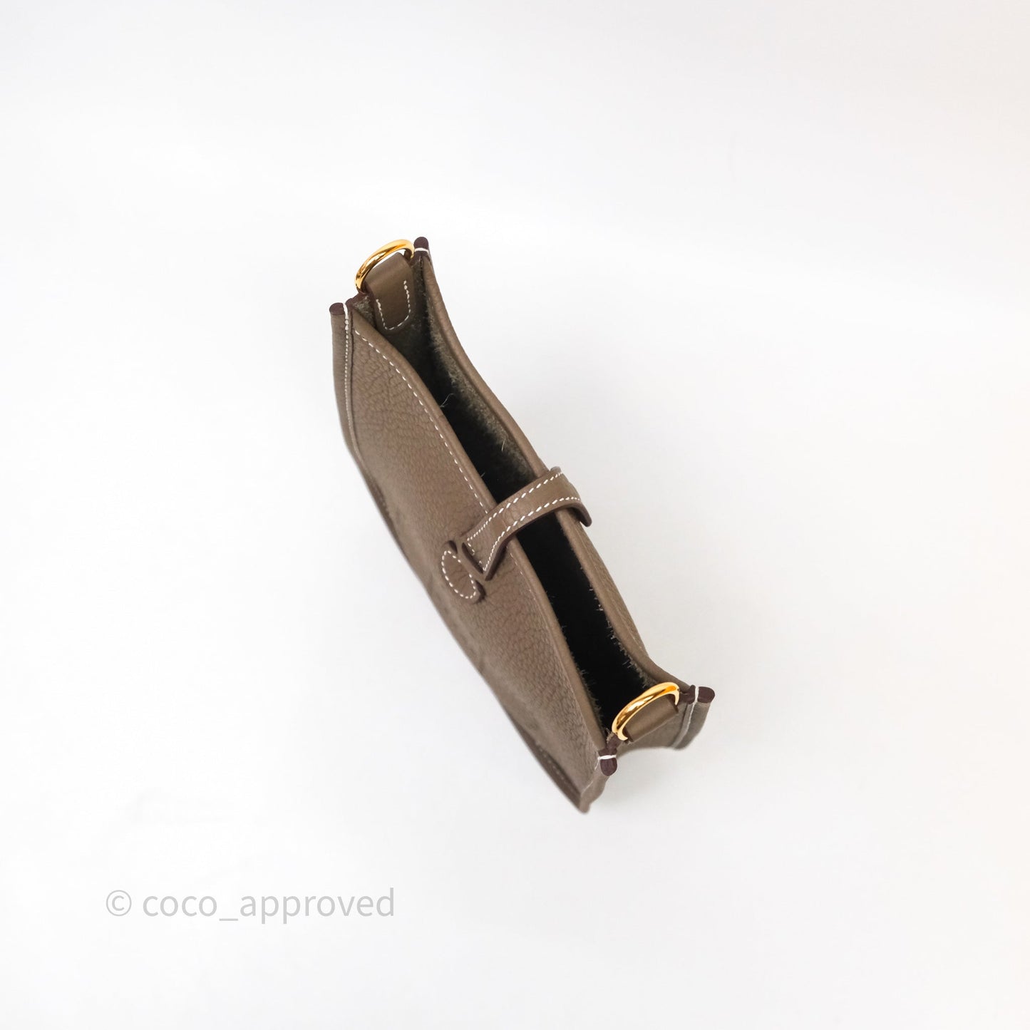 Hermès Mini Evelyne 16 Etoupe 18 Clemence Gold Hardware