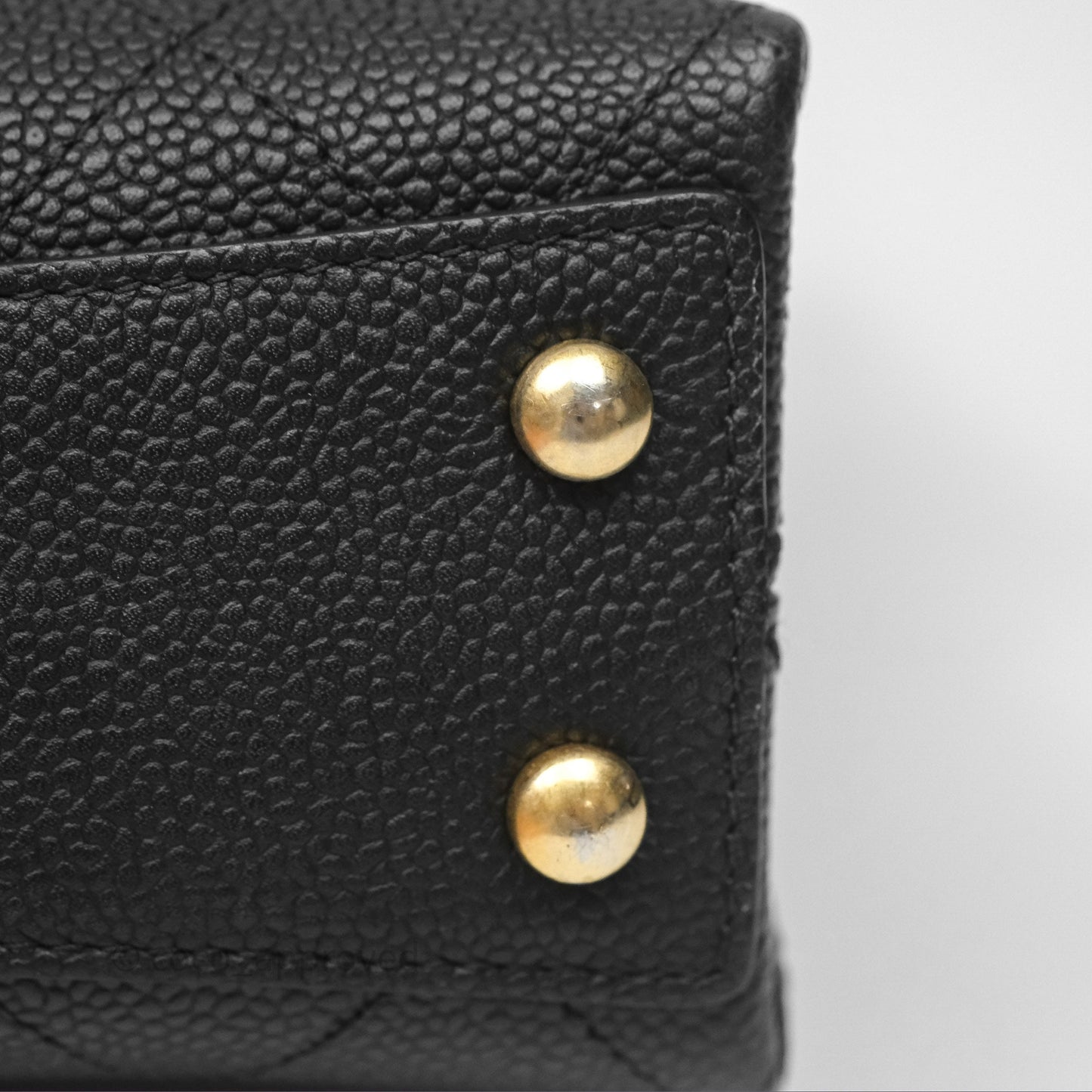 Chanel Small Chic Affinity Grained Calfskin Black Aged Gold Hardware