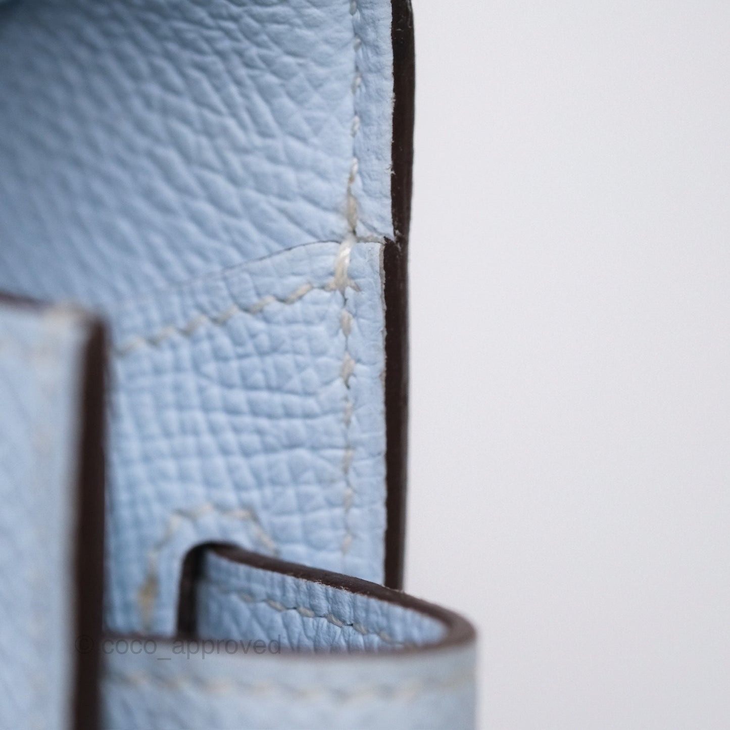 Hermès Kelly To Go Wallet Bleu Brume T0 Epsom Palladium Hardware